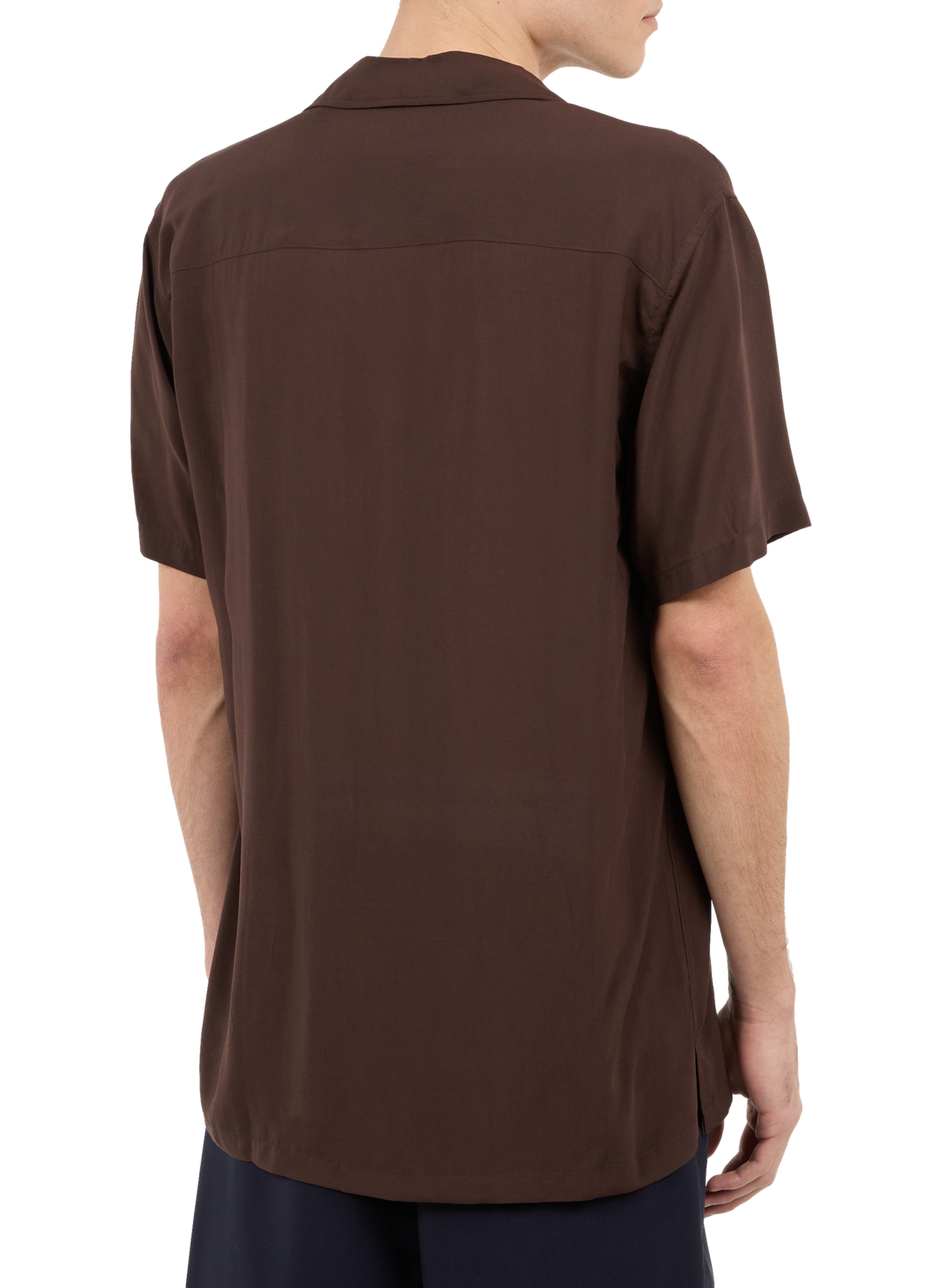 Huban cotton shirt SAISON 1865 Brown