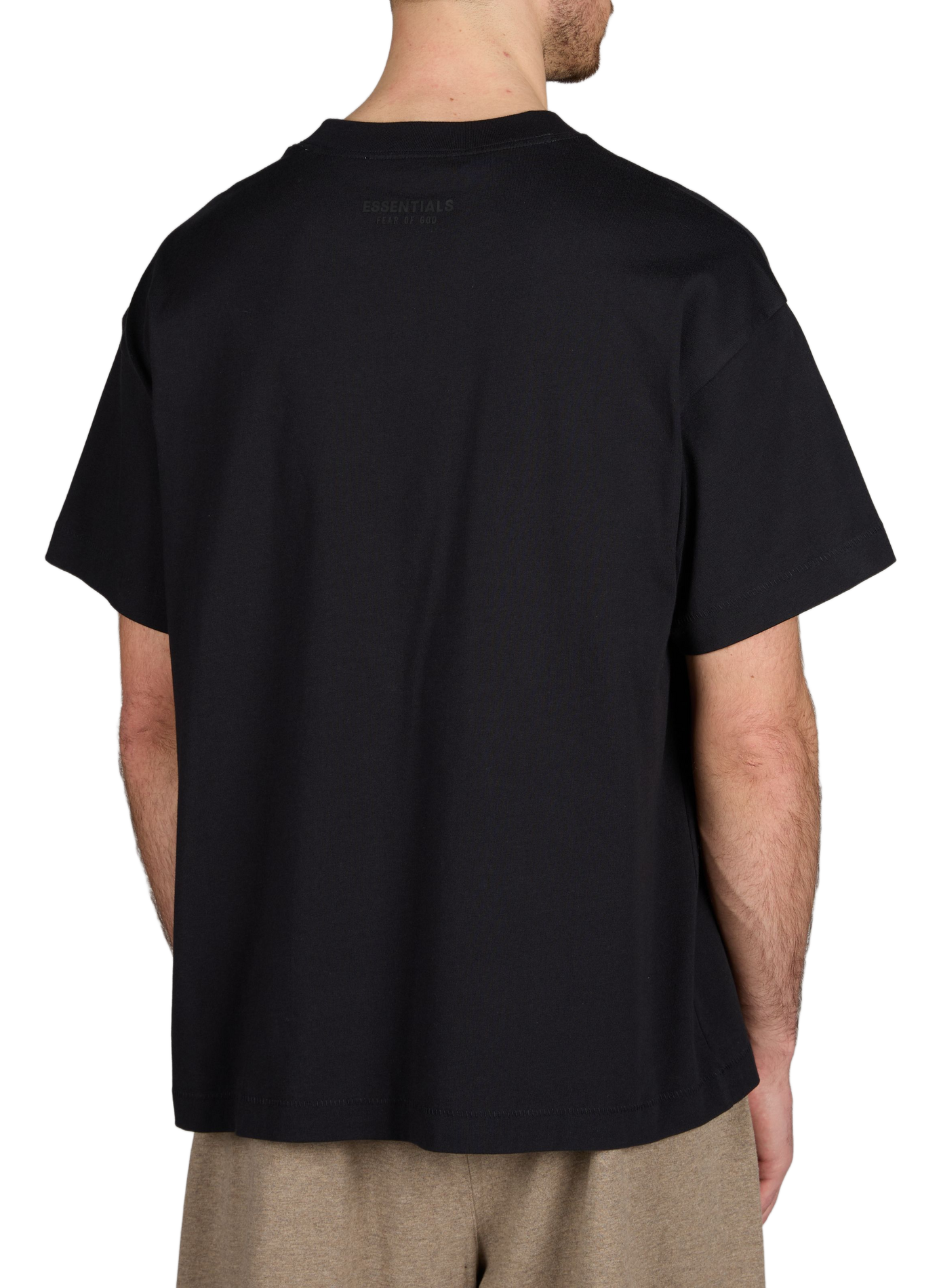 Oversized round neck cotton t-shirt FEAR OF GOD ESSENTIALS Black