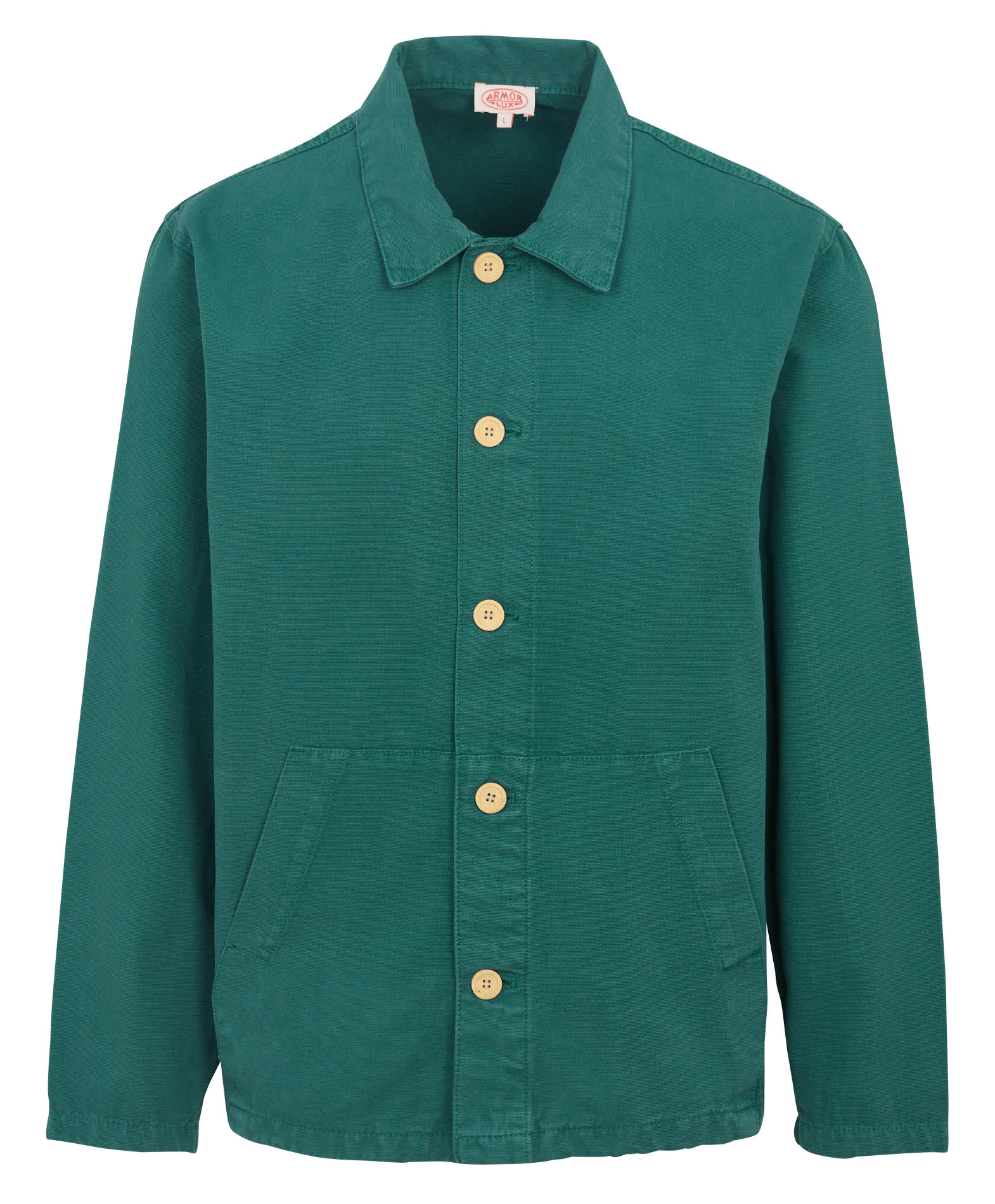 Veste droite  col classique droite en coton ARMOR-LUX Vert