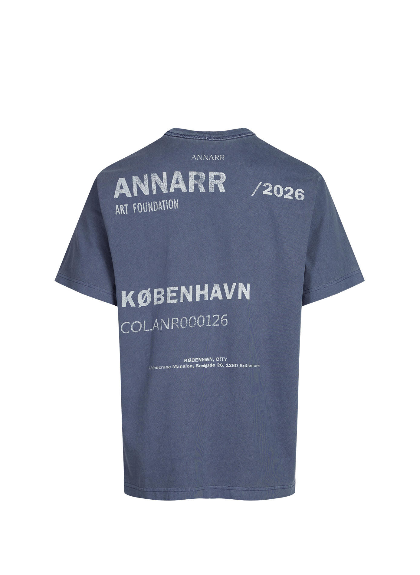 T-shirt imprimé col rond en coton ANNARR Gris