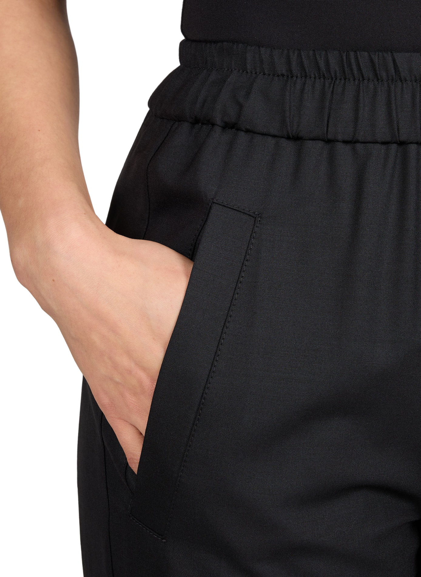 Solid virgin wool trousers TELA Multicolour