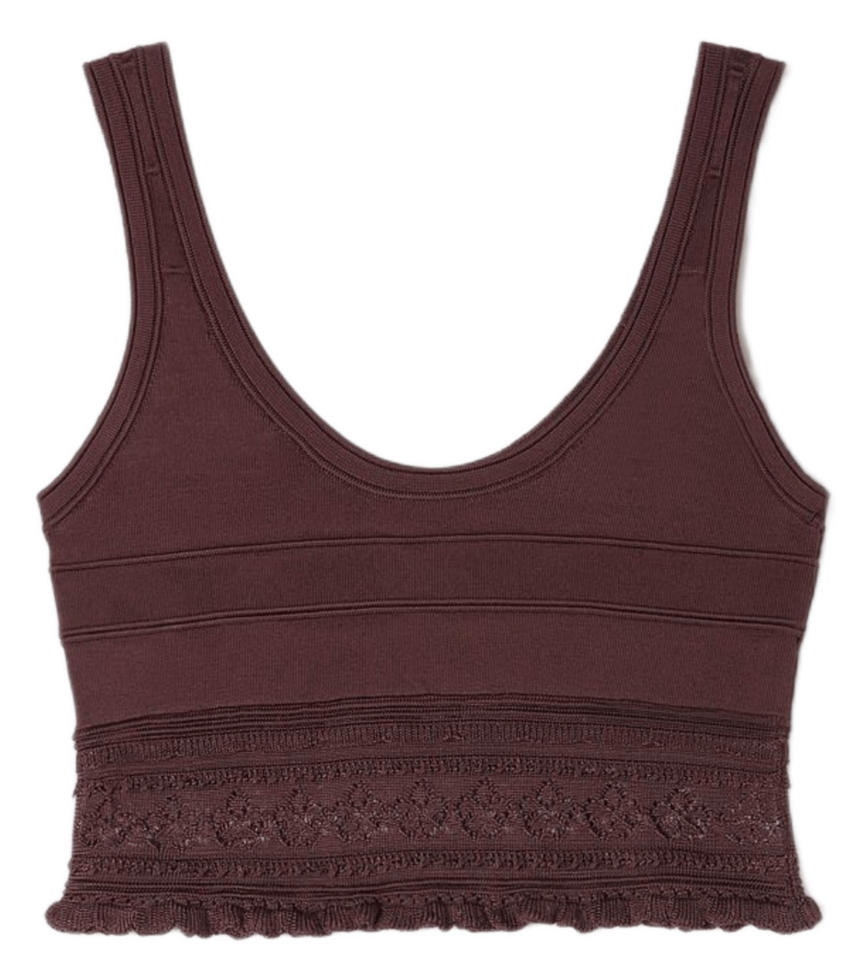 Top court en maille SANDRO Marron