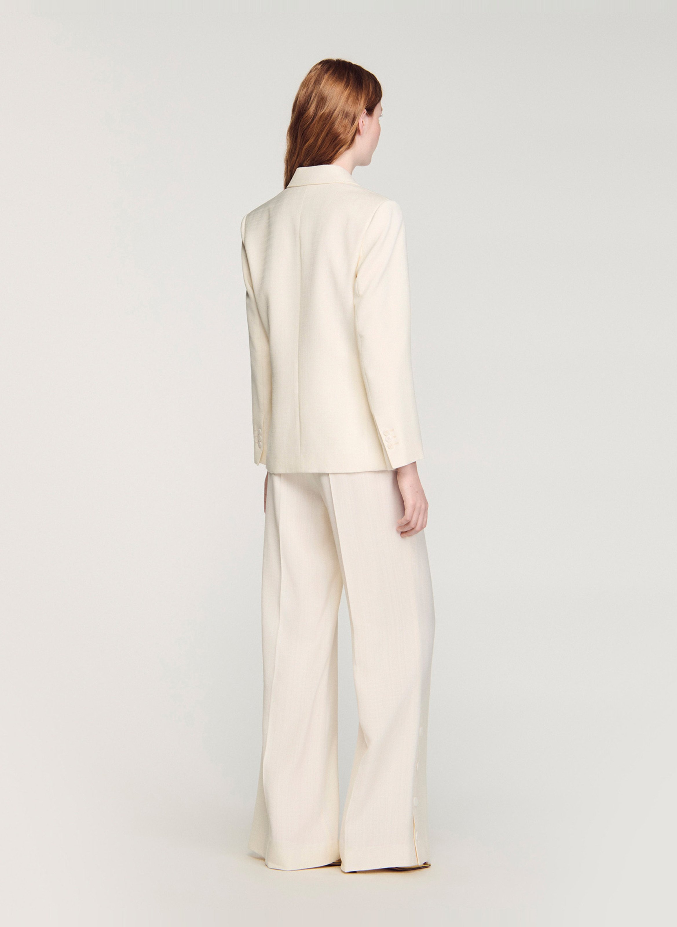 Veste de tailleur ajustée SANDRO Beige