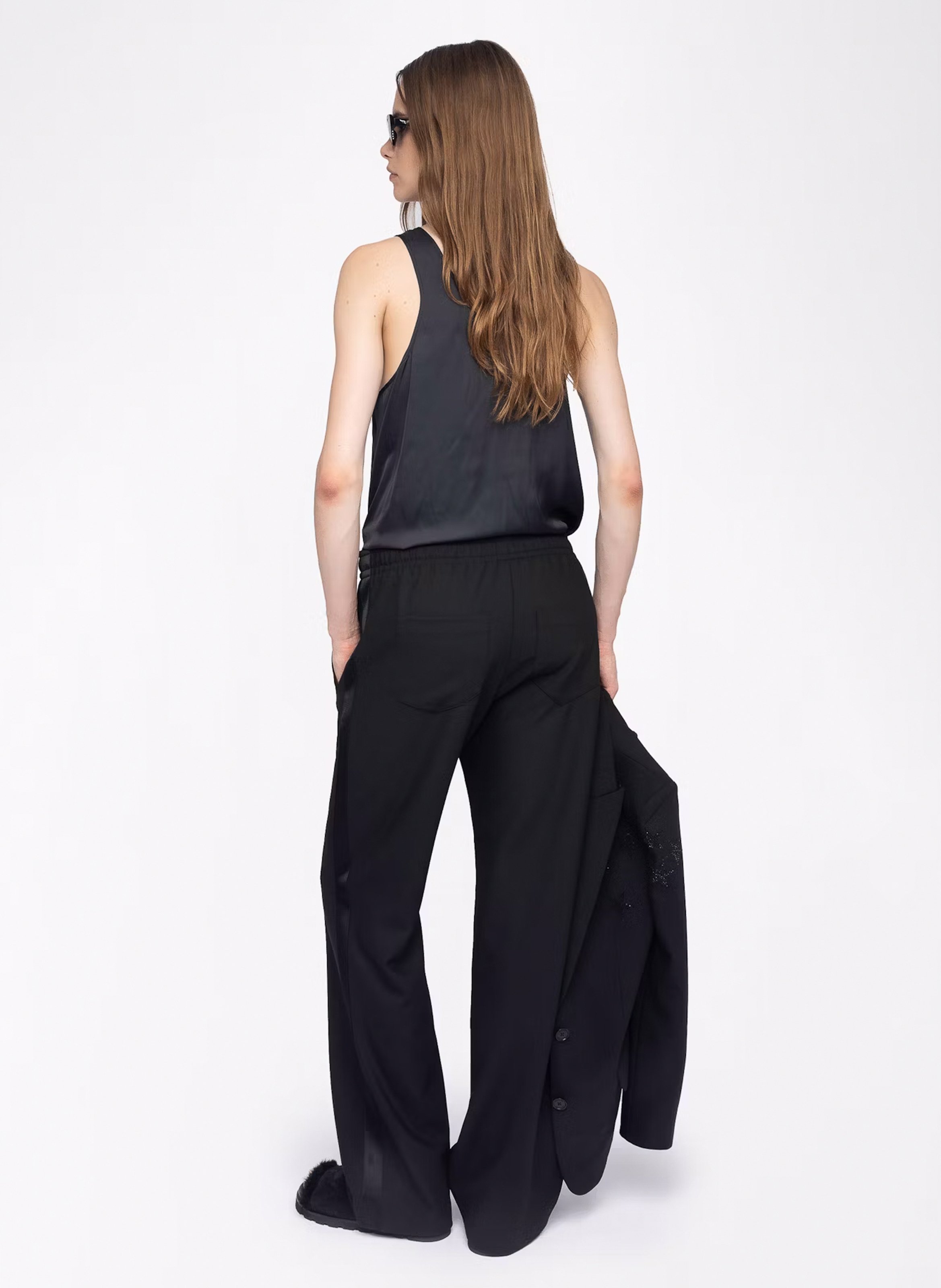 Pantalon droit poma ZADIG&VOLTAIRE Noir