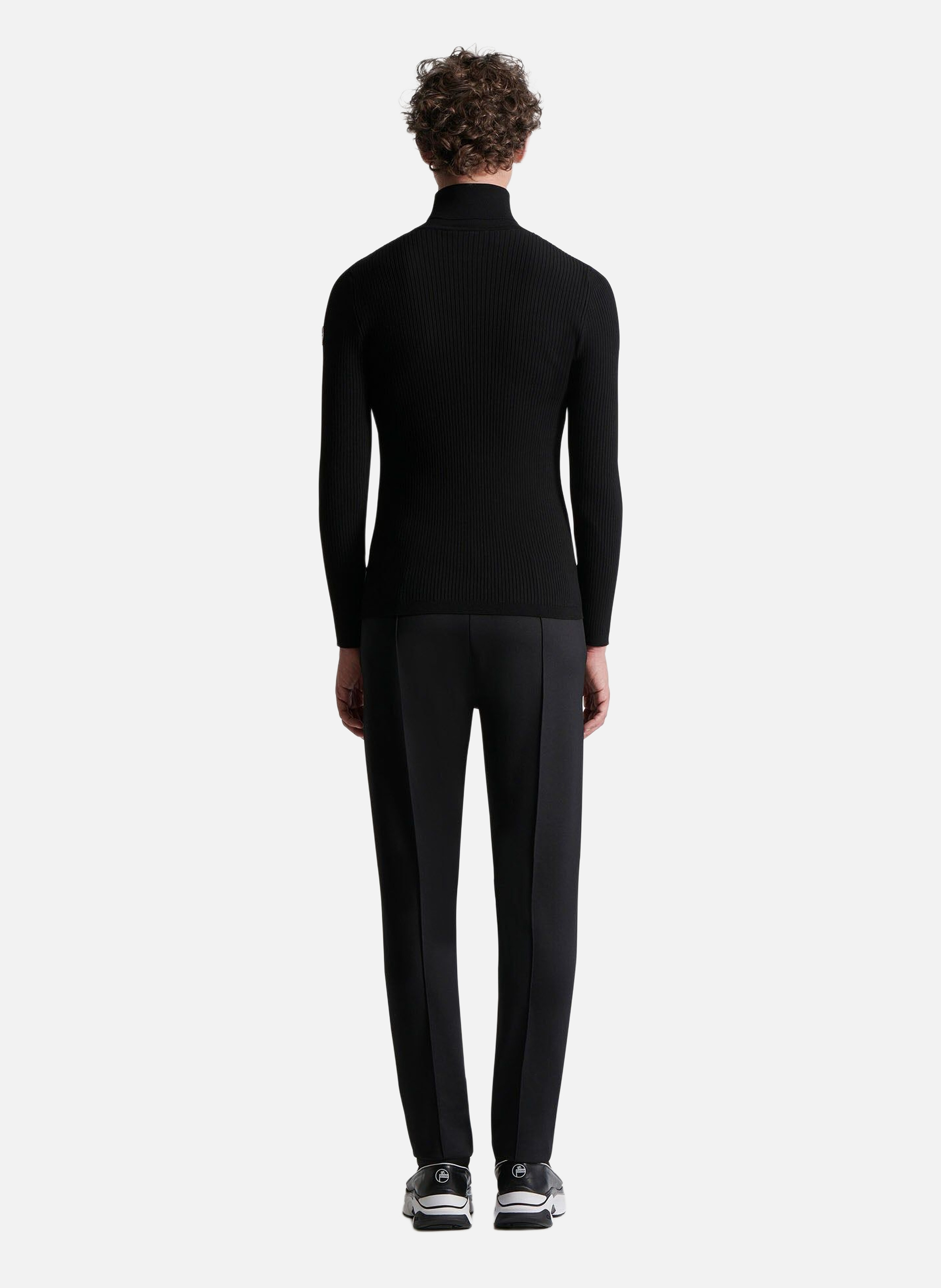 Pull ceillac col roulé coupe ajustée FUSALP Noir