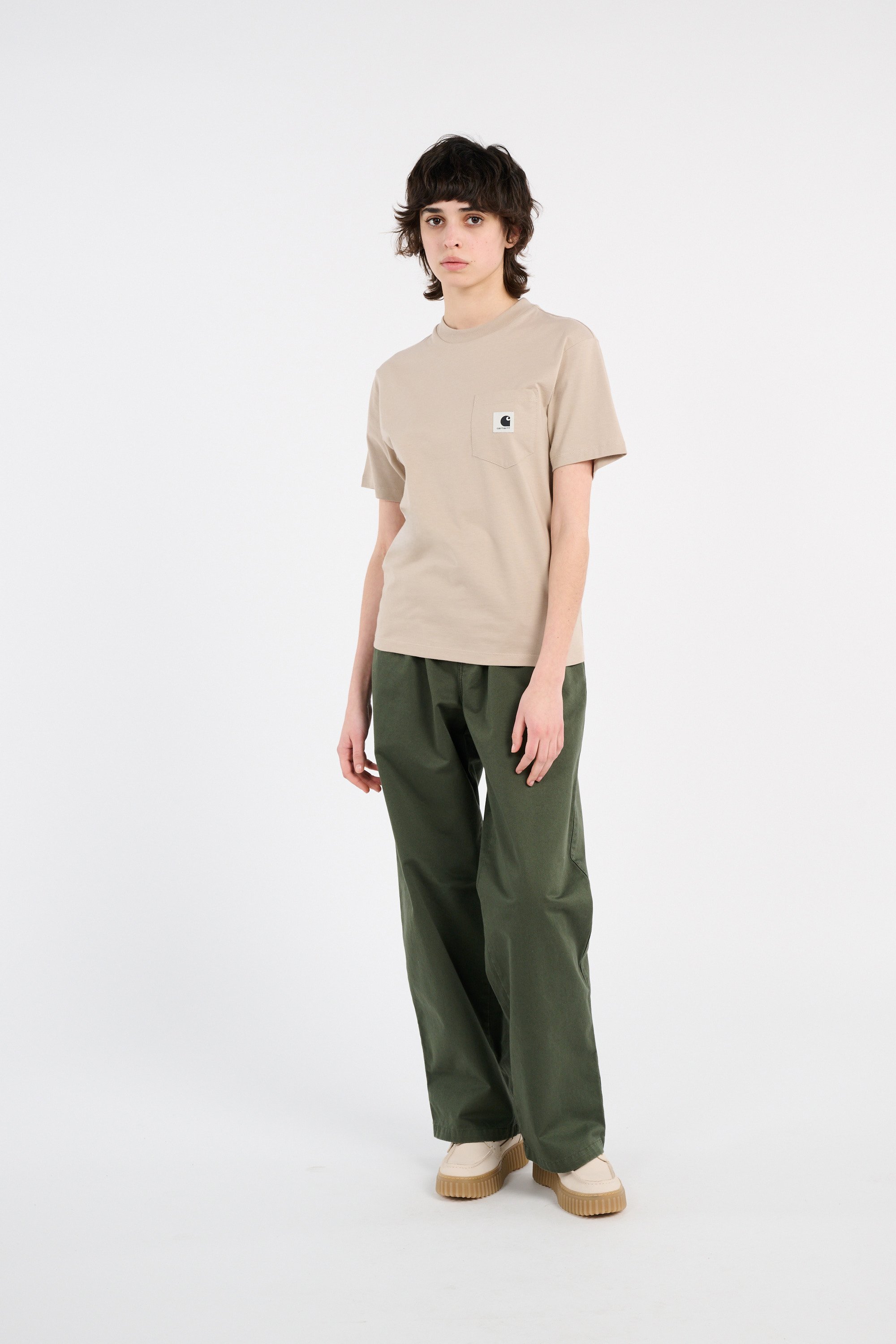 T-shirt w' s/s pocket t-shirt CARHARTT WIP Beige