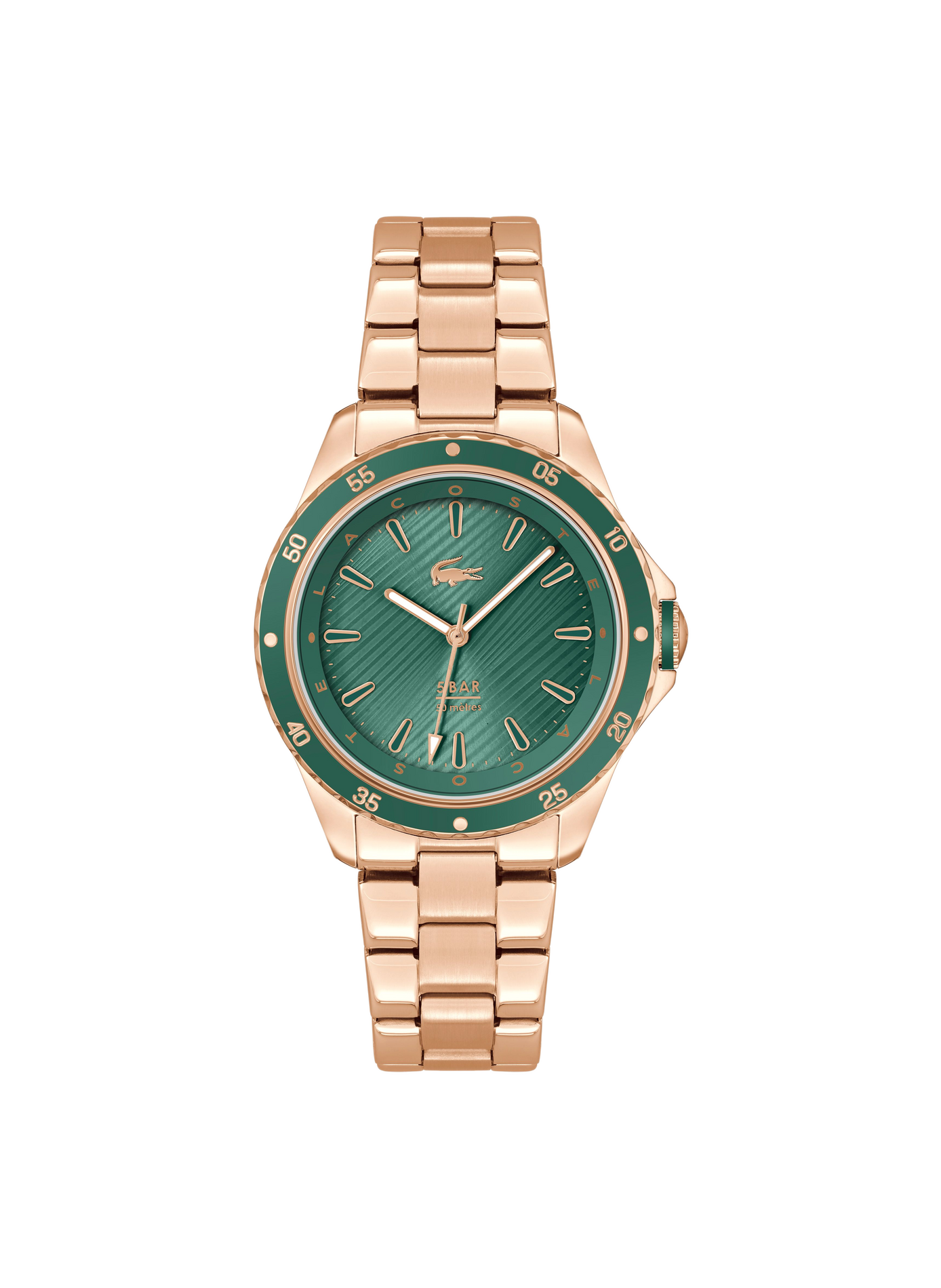 Montre quartz Santorini en acier inoxydable LACOSTE Vert