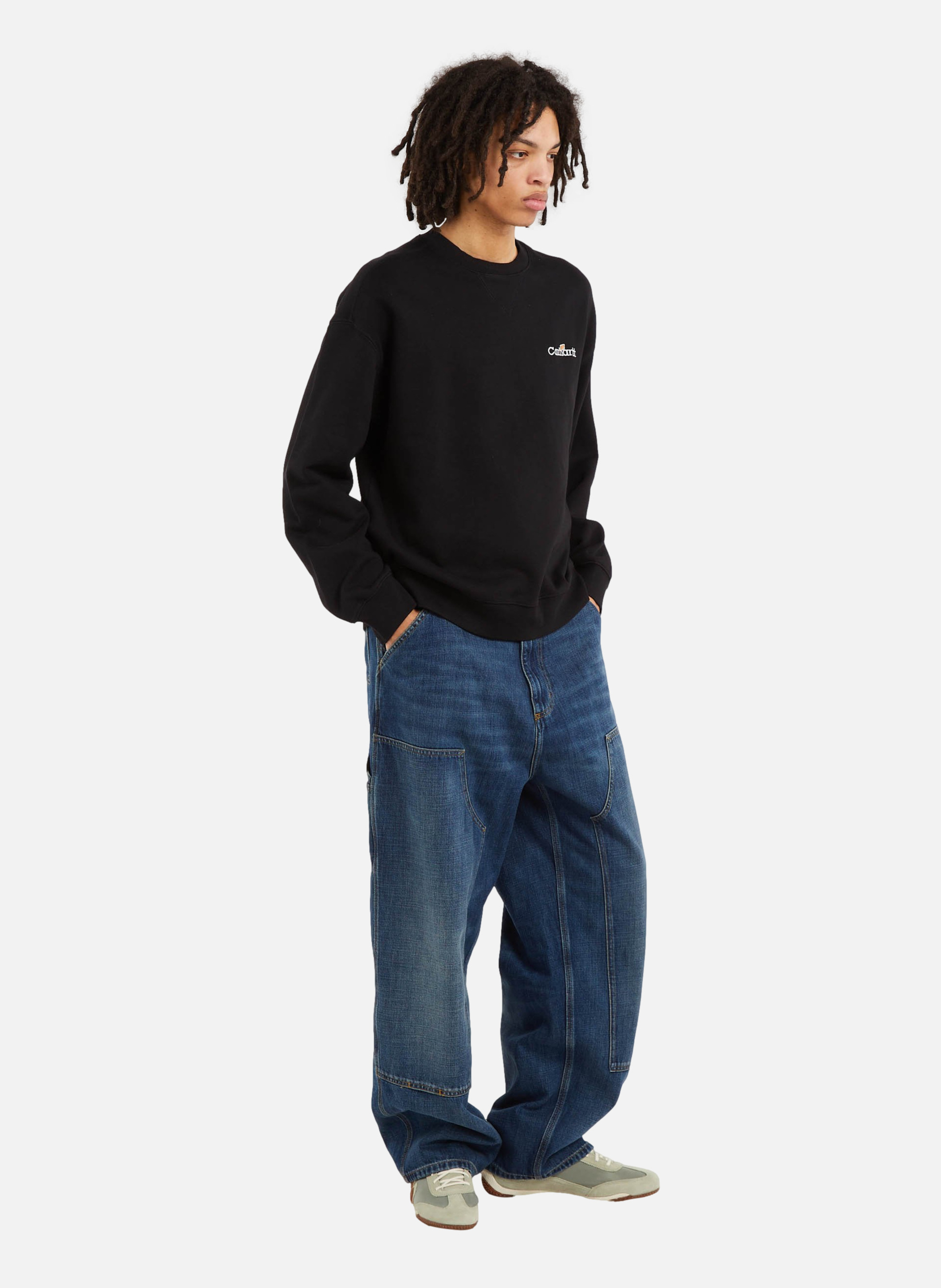 Sweatshirt wip label sweat CARHARTT WIP Noir