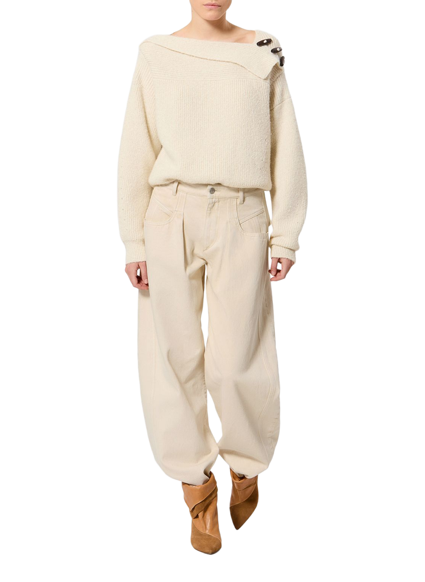 Denim kokerrok Lisha van katoen ISABEL MARANT Beige