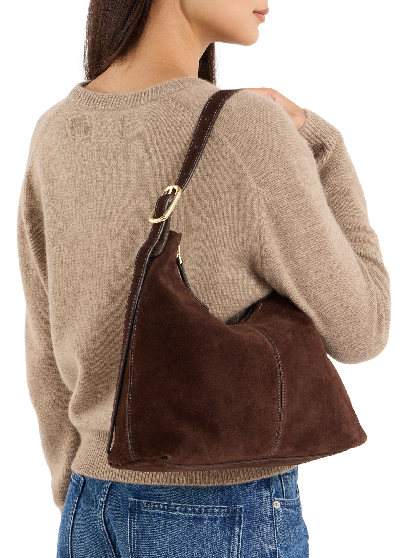Borsa a mano in pelle Cara SAISON 1865 Marrone