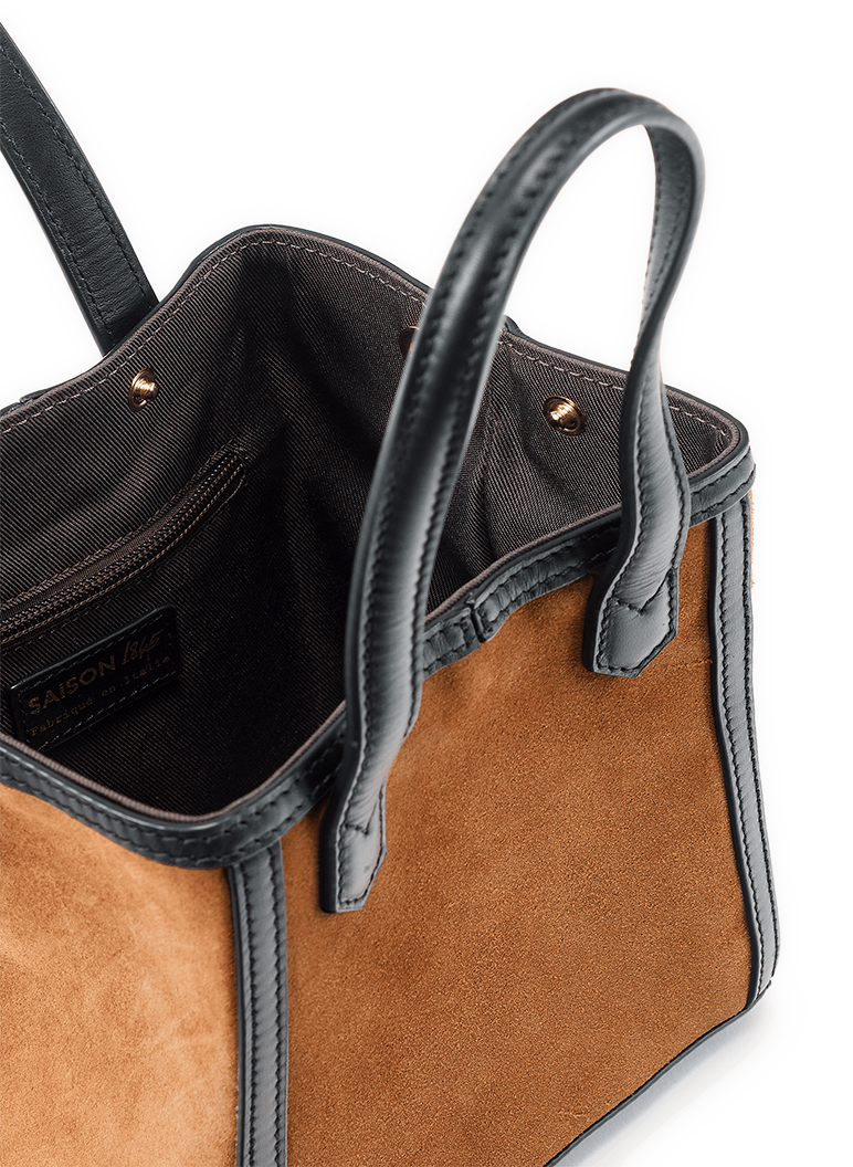 Sac bandoulière Enzobino en cuir SAISON 1865 Marron