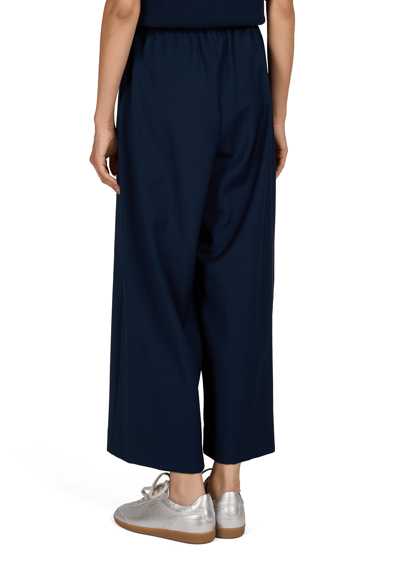 Wide-leg wool trousers MAX MARA WEEK END Blue