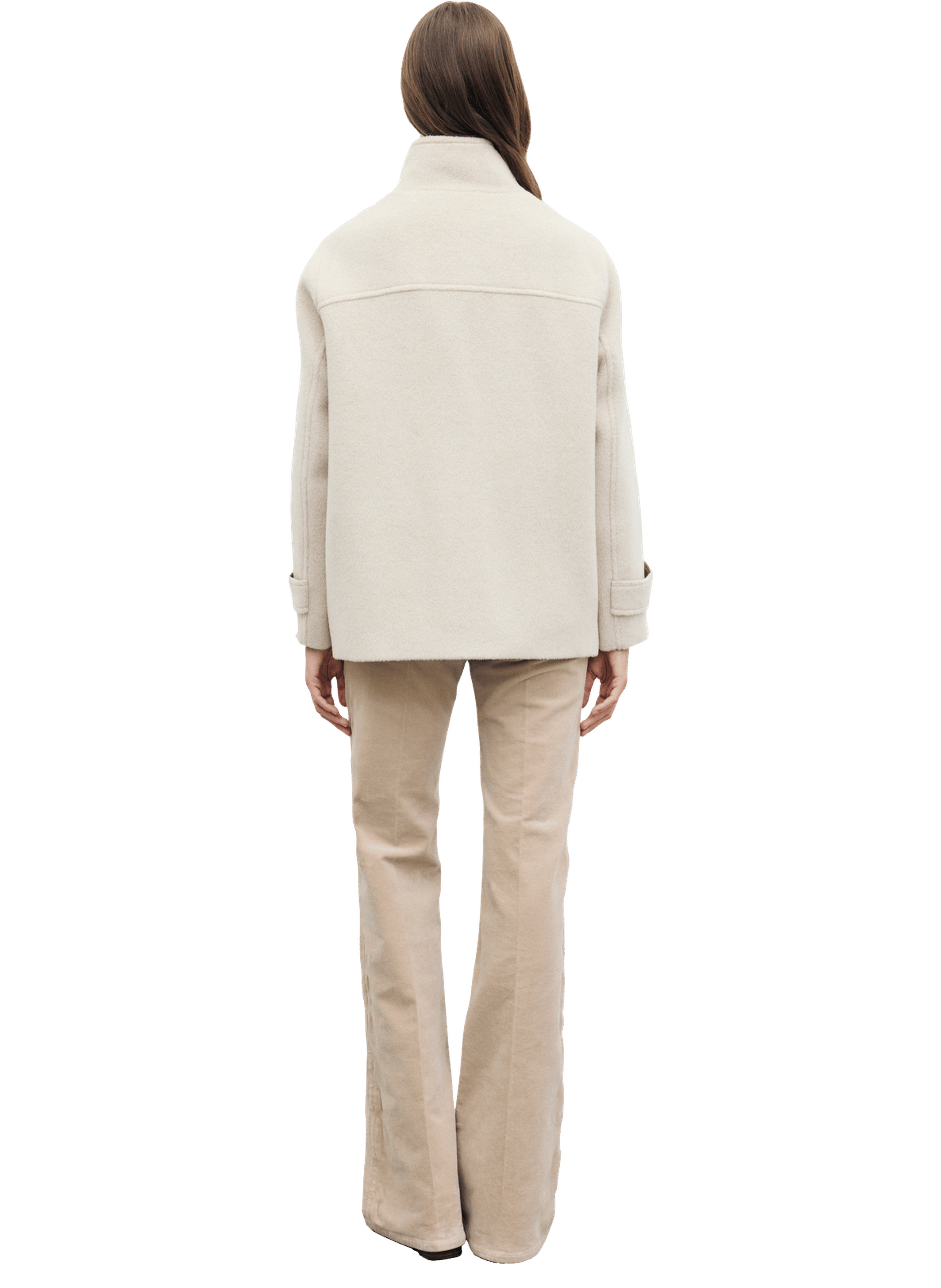 Manteau court en laine et alpaga - alay GERARD DAREL Beige