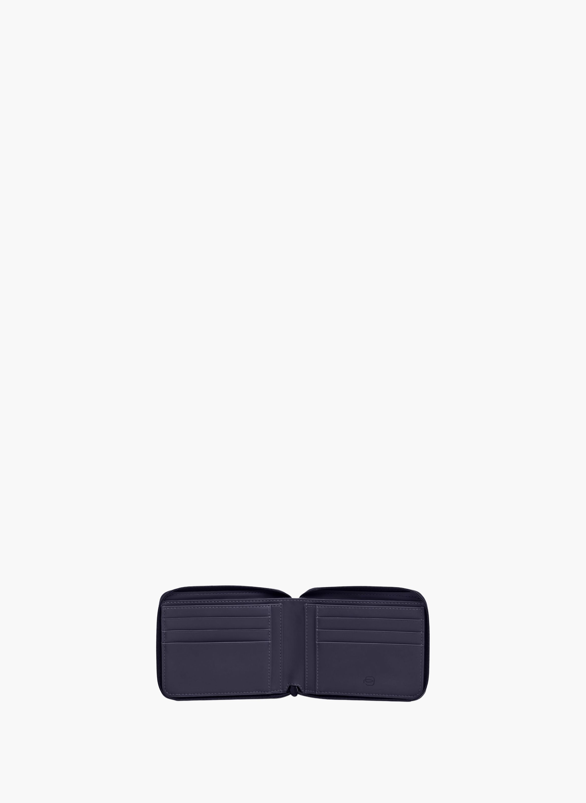 Portefeuille homme zippé PIQUADRO Bleu