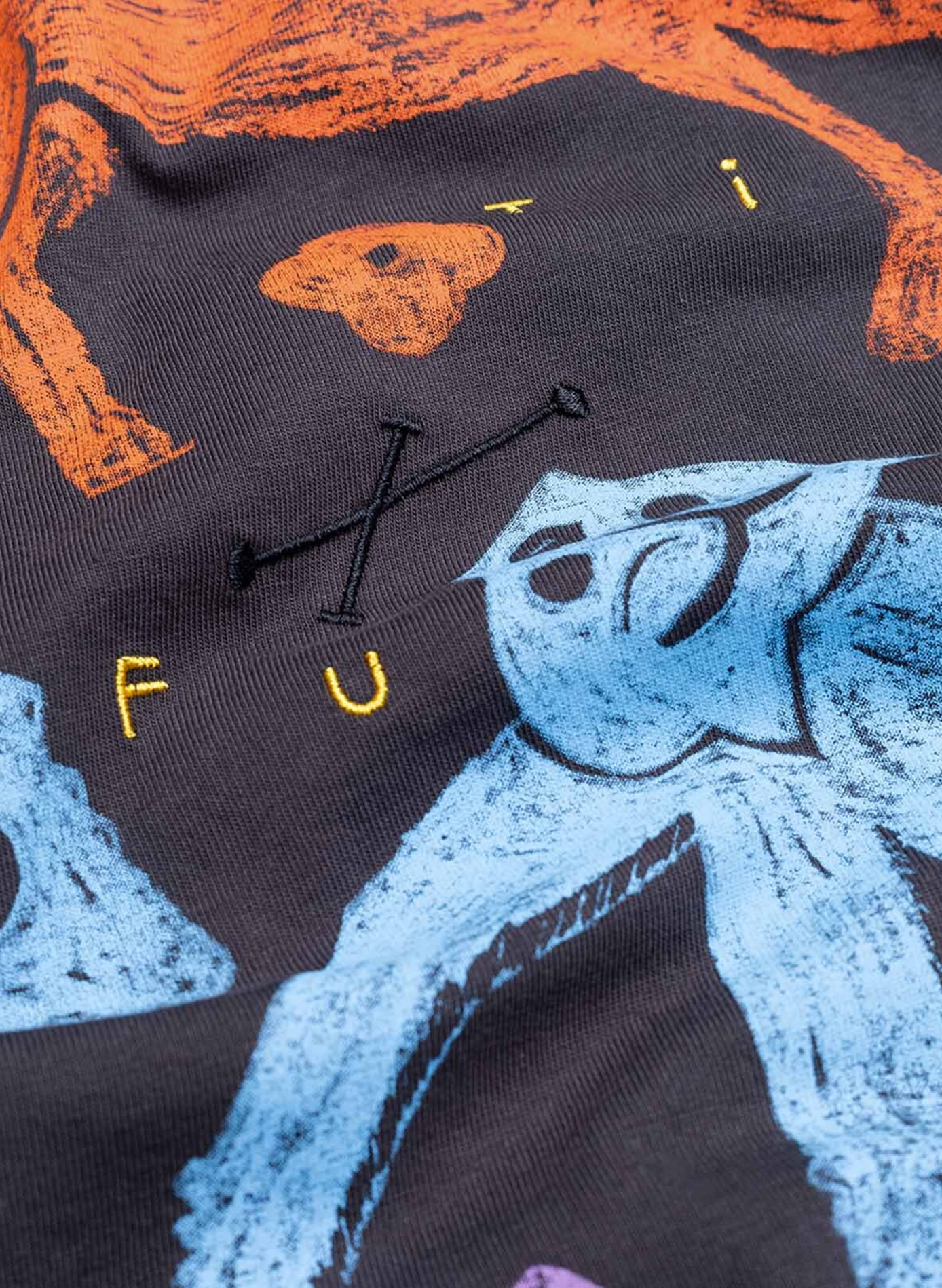 Oversized cotton T-shirt OLOW Black
