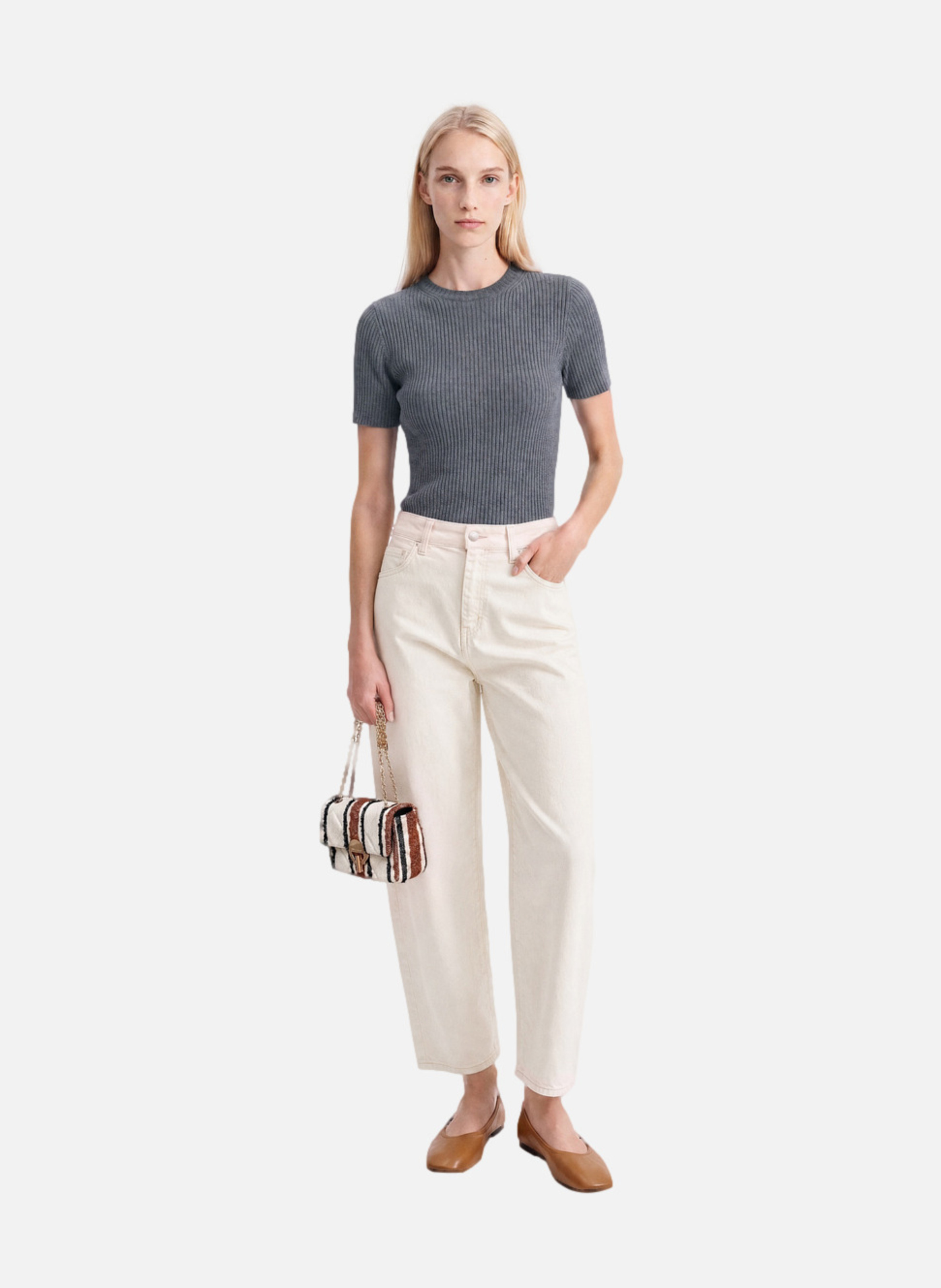 Top harlette VANESSA BRUNO Gris