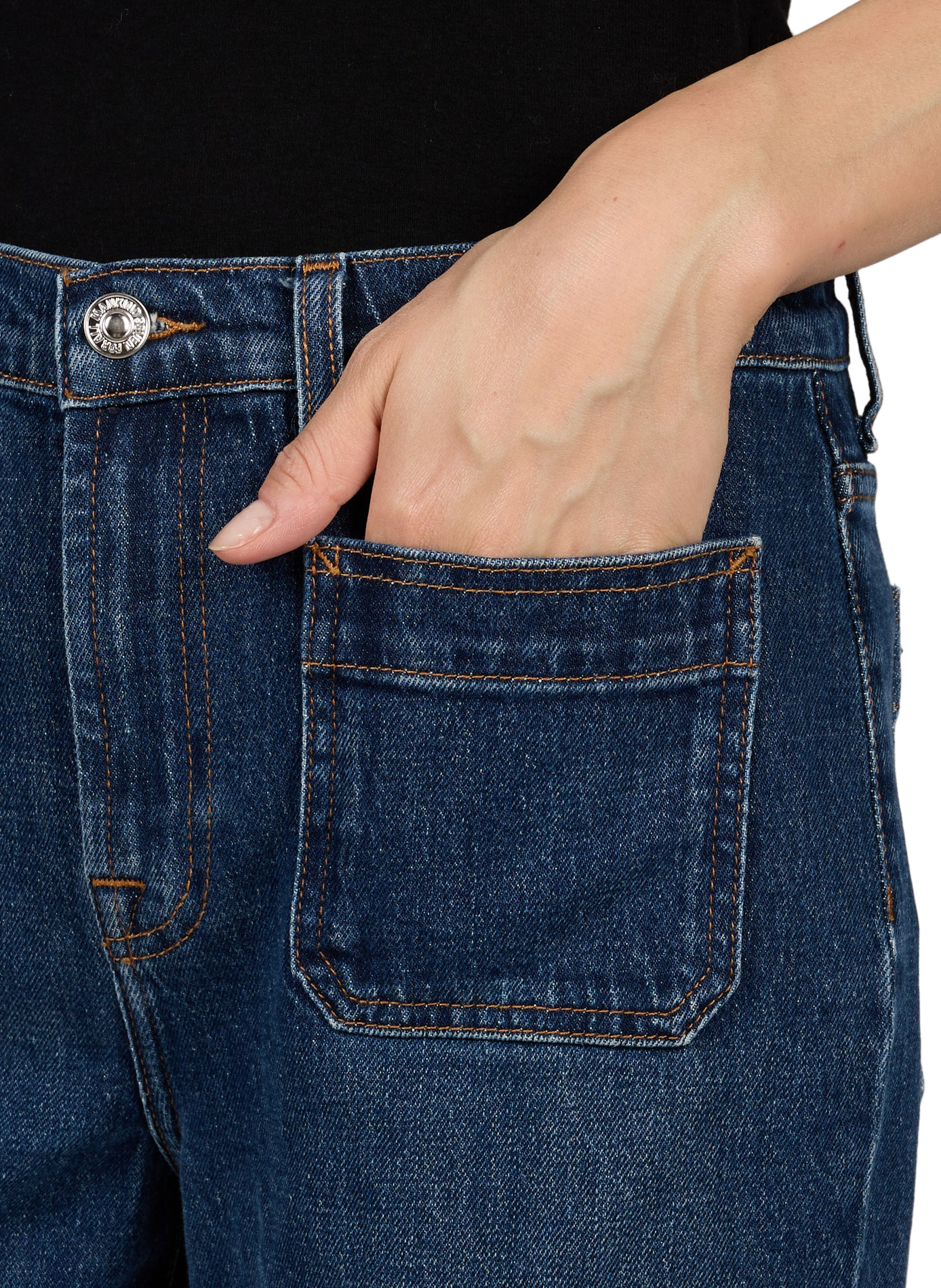 Wide cotton jeans 7 FOR ALL MANKIND Blue