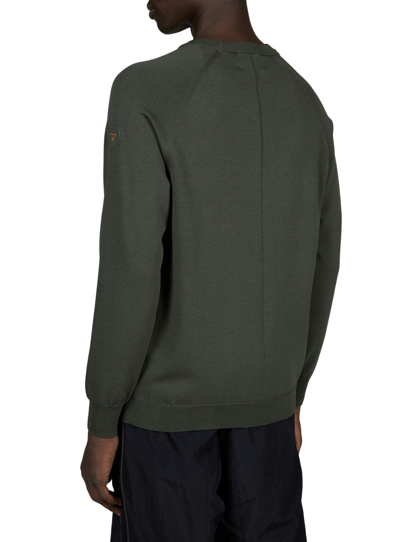 Pull Al droit col rond uni GERTRUDE Vert
