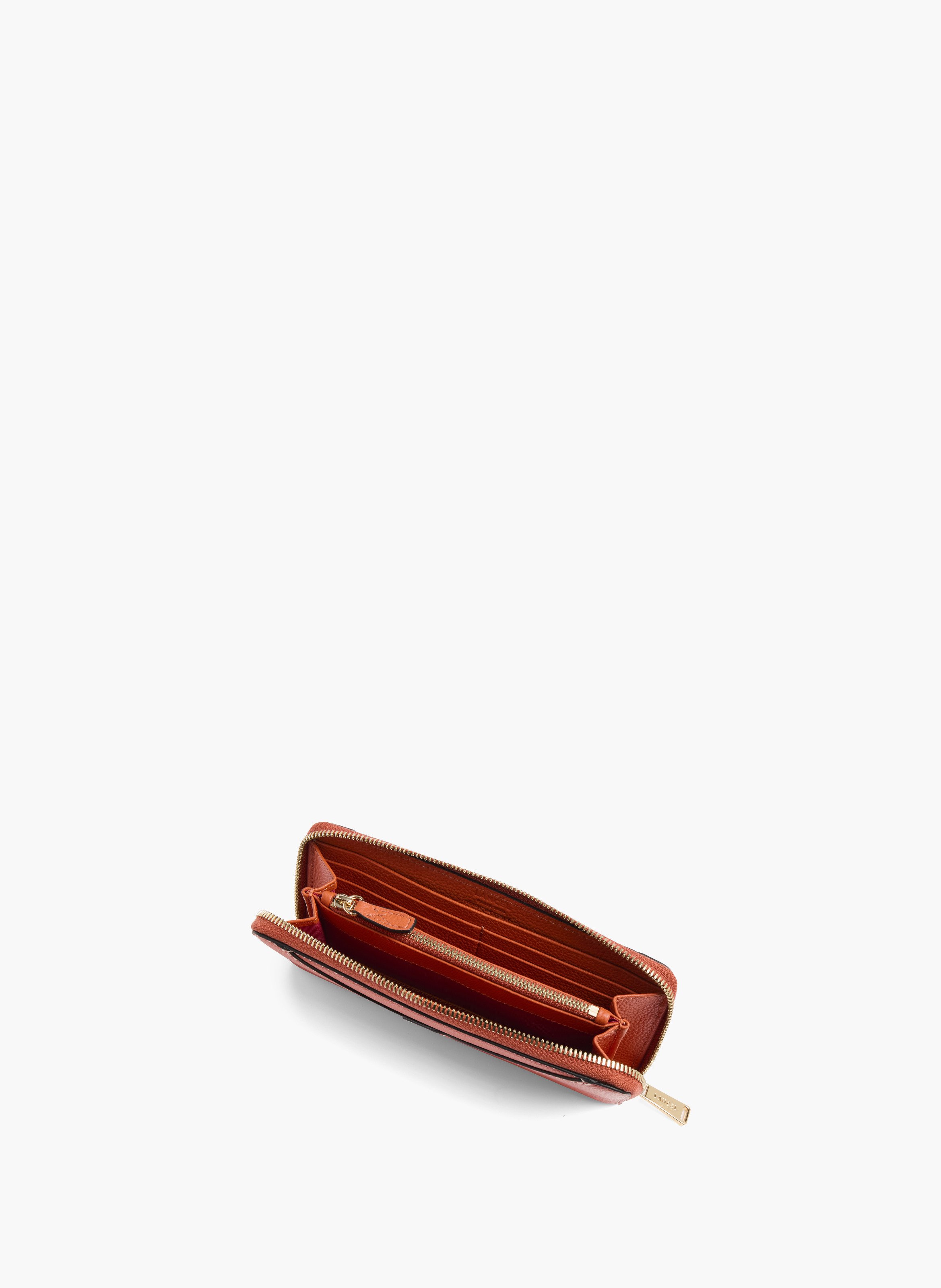 Porte-cartes long à fermeture zip enveloppe de lancel, sunrise LANCEL Orange
