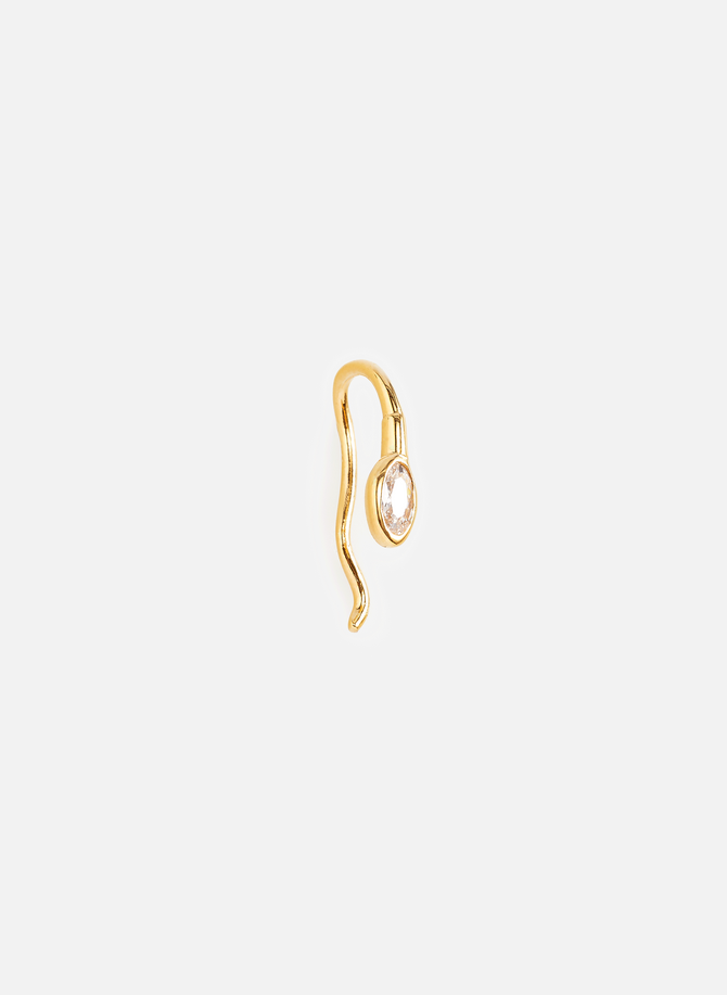 Lucky One gold-plated silver ear cuff ALAN CROCETTI