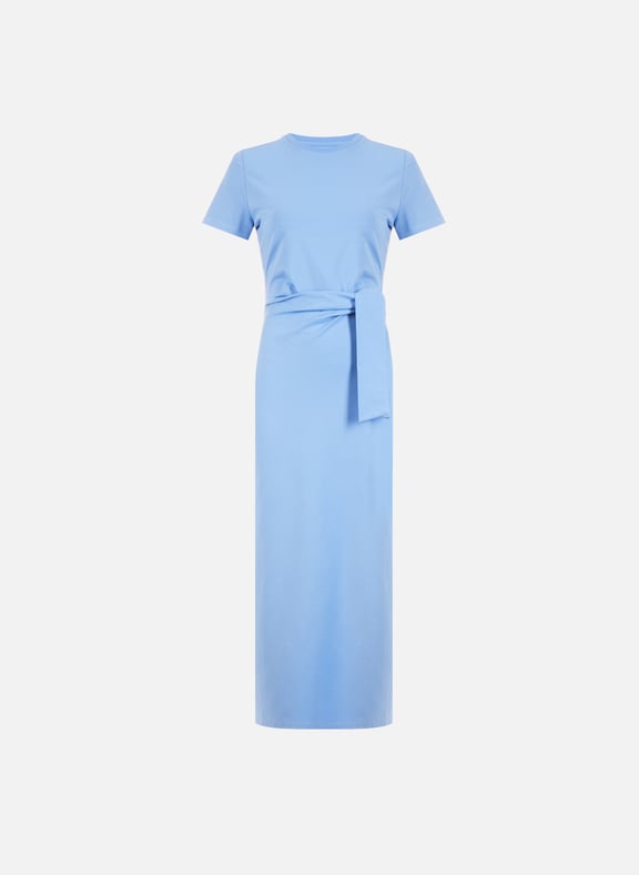 Robe longue avec fente Bleu by SAISON 1865 SAISON 1865 Robe longue avec fente Bleu