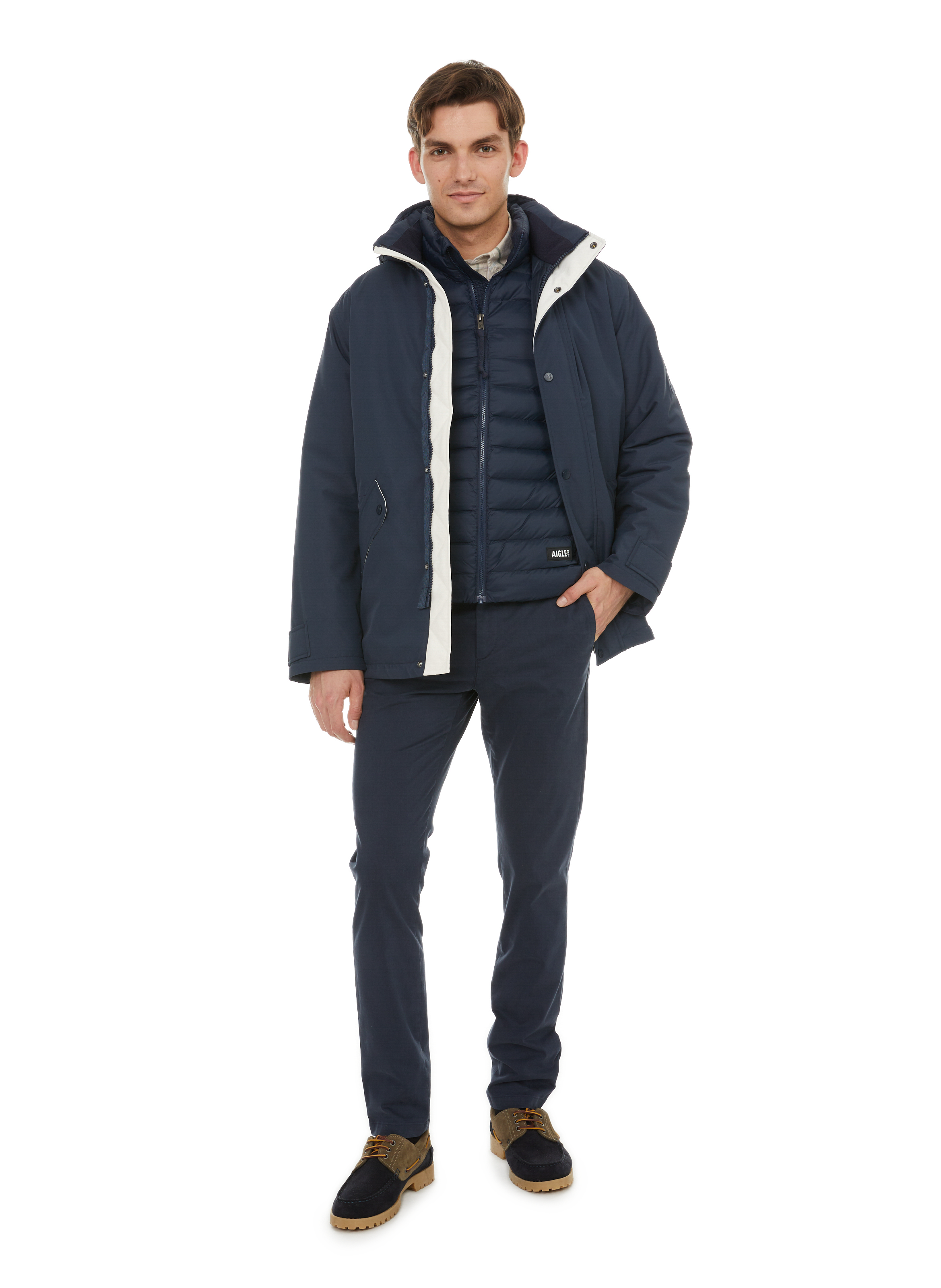 Parka uni AIGLE Bleu