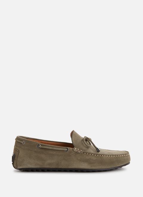 Green Leather Driver LoafersHACKETT 