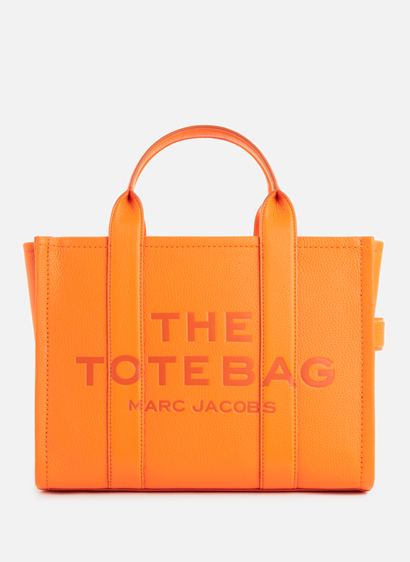 MARC JACOBS Petit sac The Tote Bag en cuir Orange