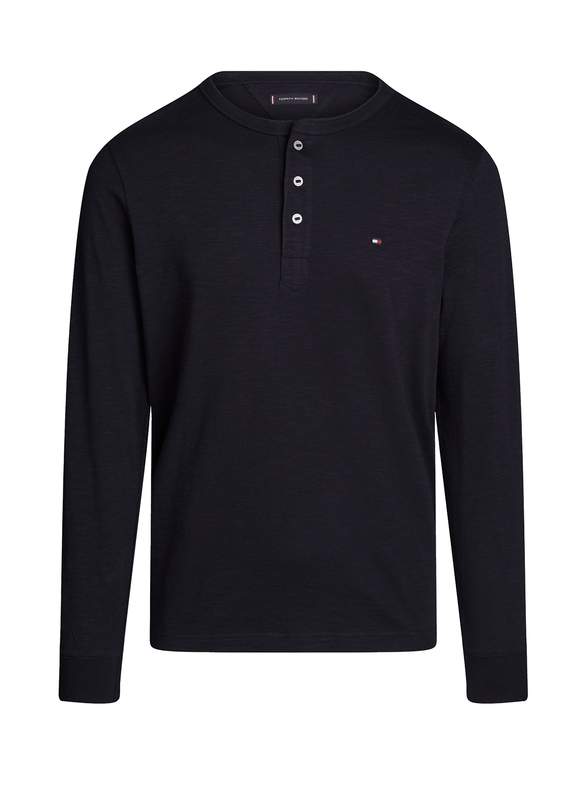 Long-sleeve cotton T-shirt TOMMY HILFIGER Blue