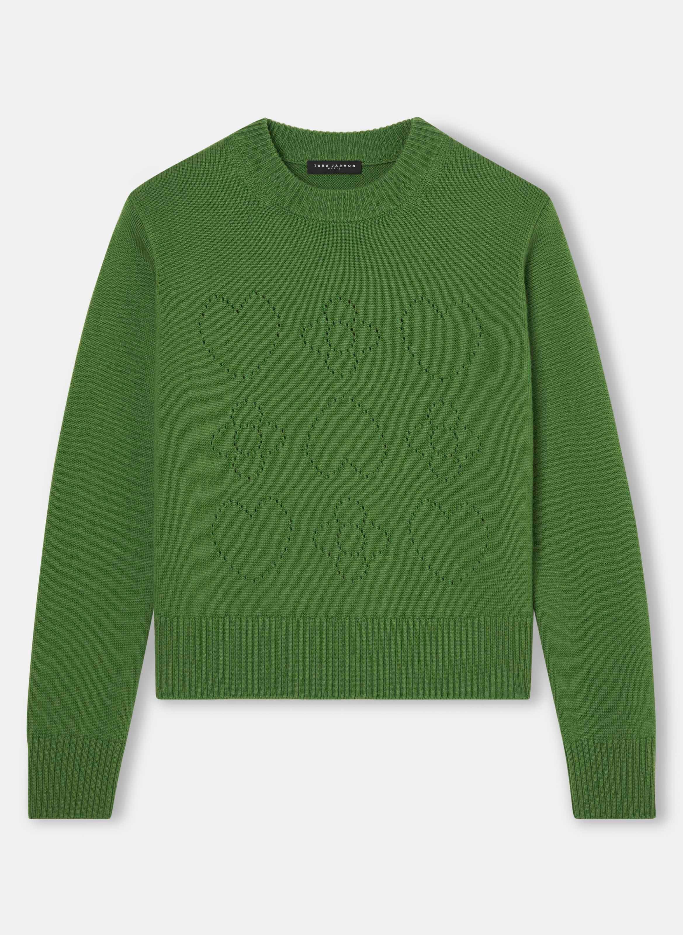 Pull preppy TARA JARMON Vert