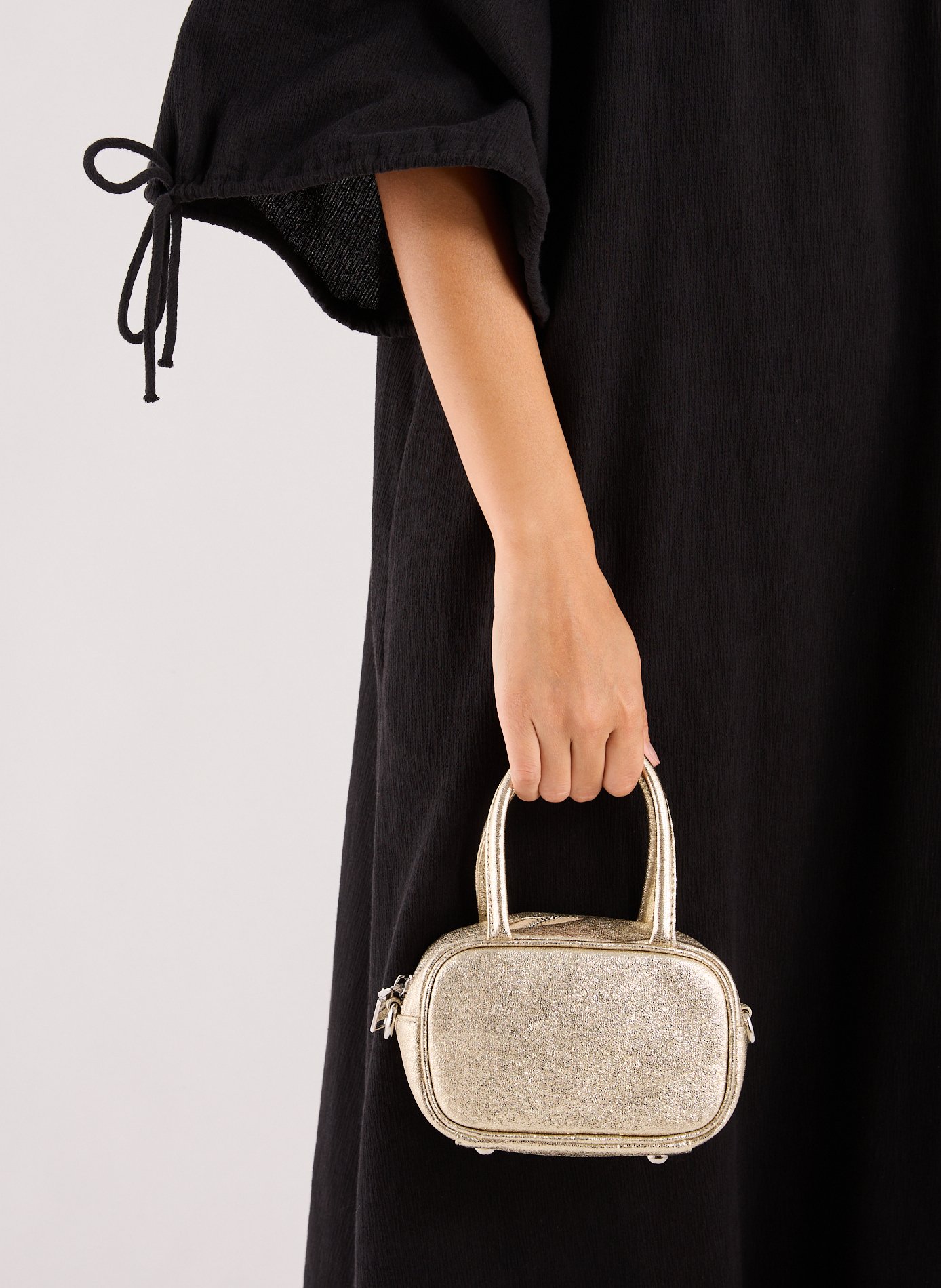 Sac à main pailleté AU PRINTEMPS PARIS Doré