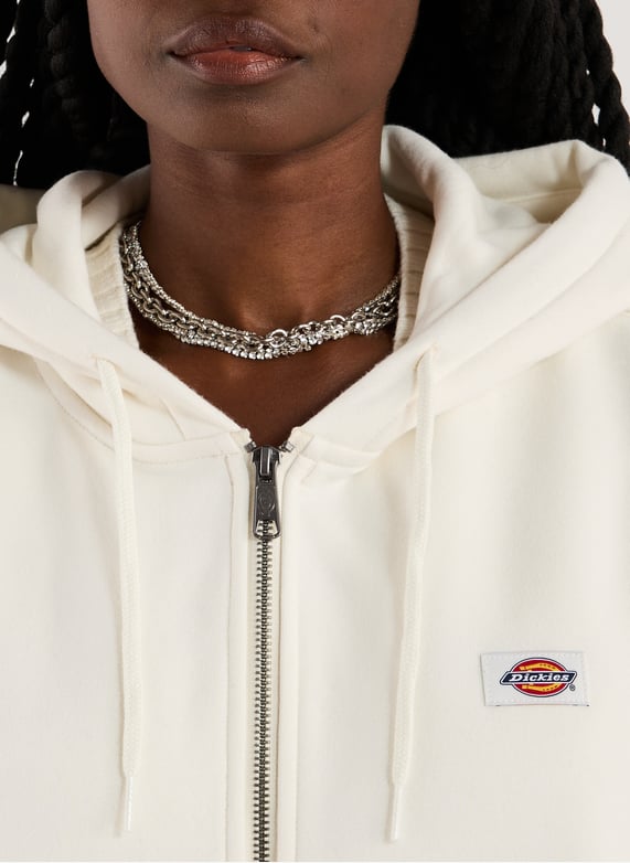 Hoodie in blended cotton | White by DICKIES Hoodie in blended cotton White