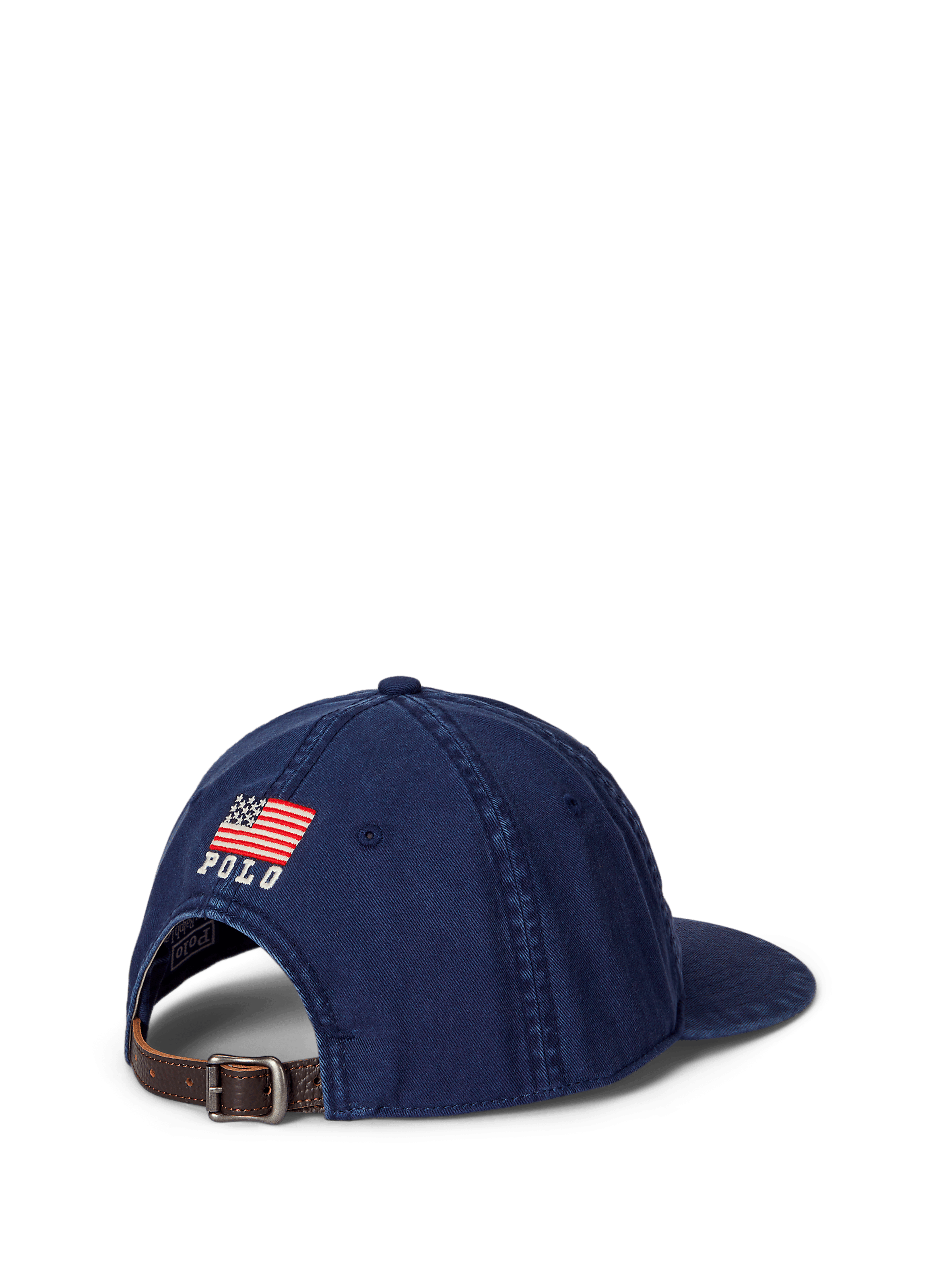 Casquette à visière plate en coton POLO RALPH LAUREN Bleu