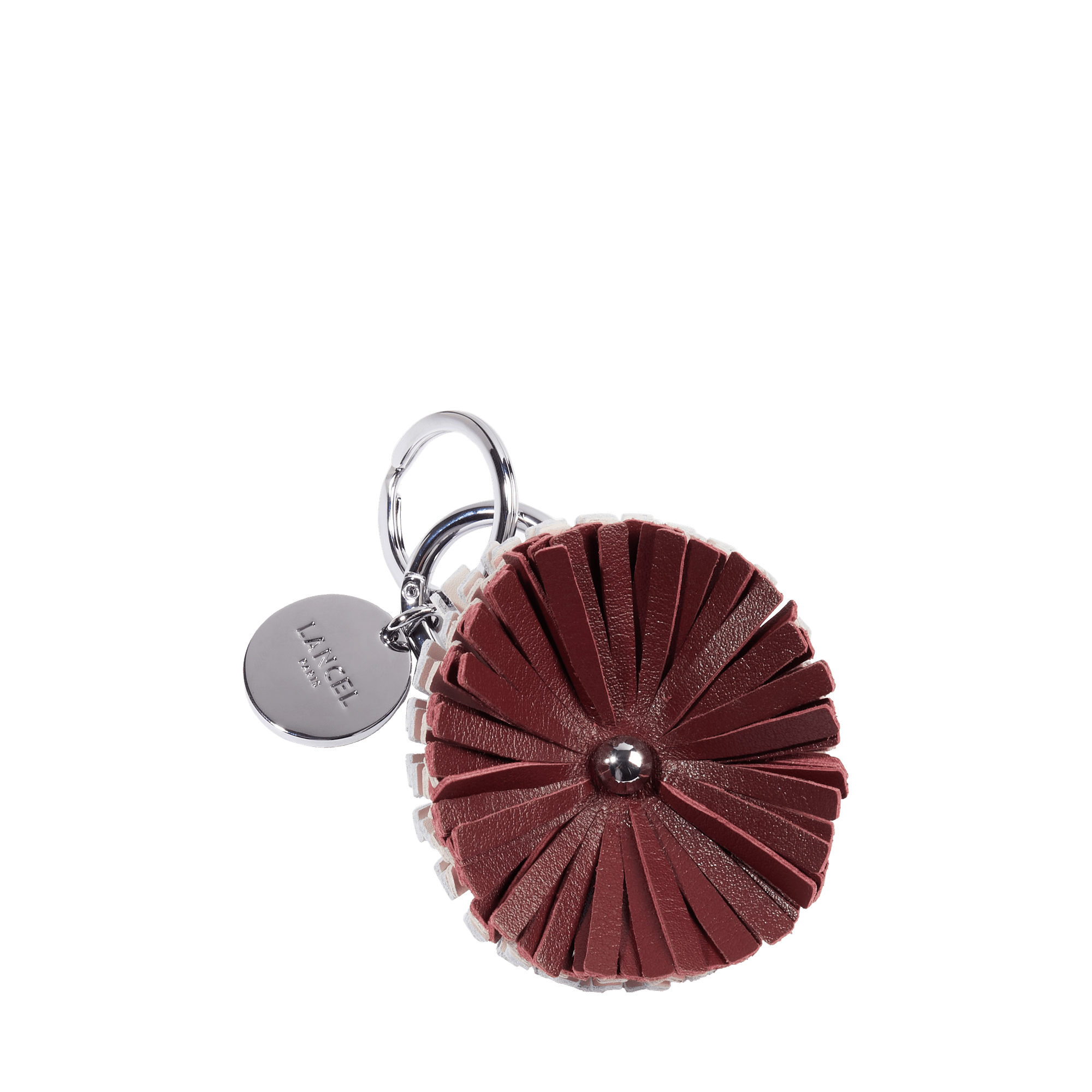 Porte-clés pivoine tutti fleuri de lancel en cuir LANCEL Violet