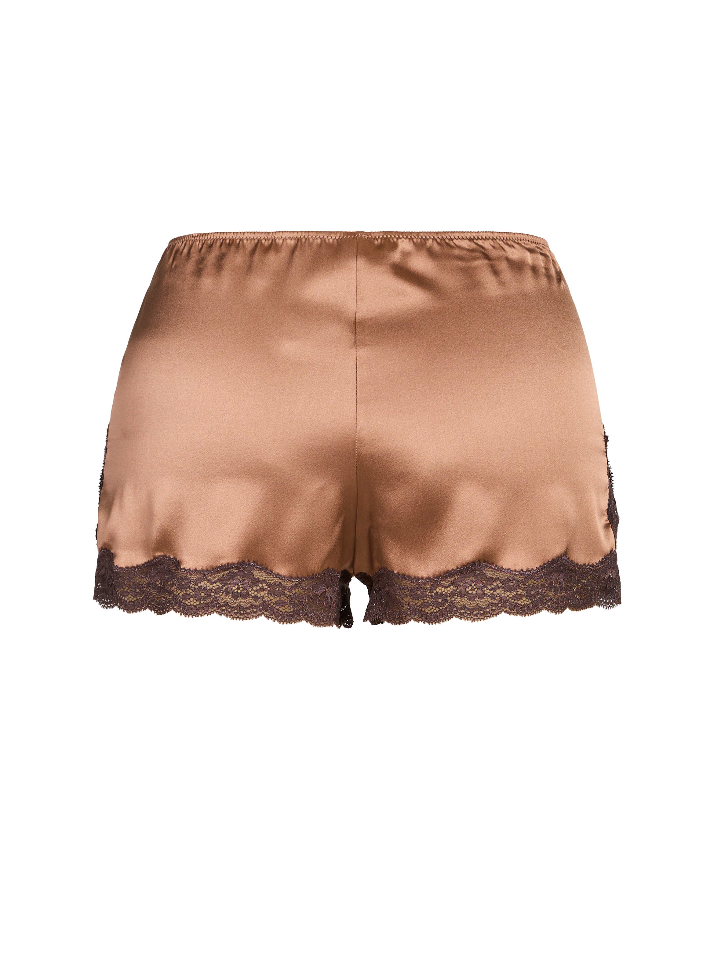 Silk lace boxer shorts VANNINA VESPERINI Brown