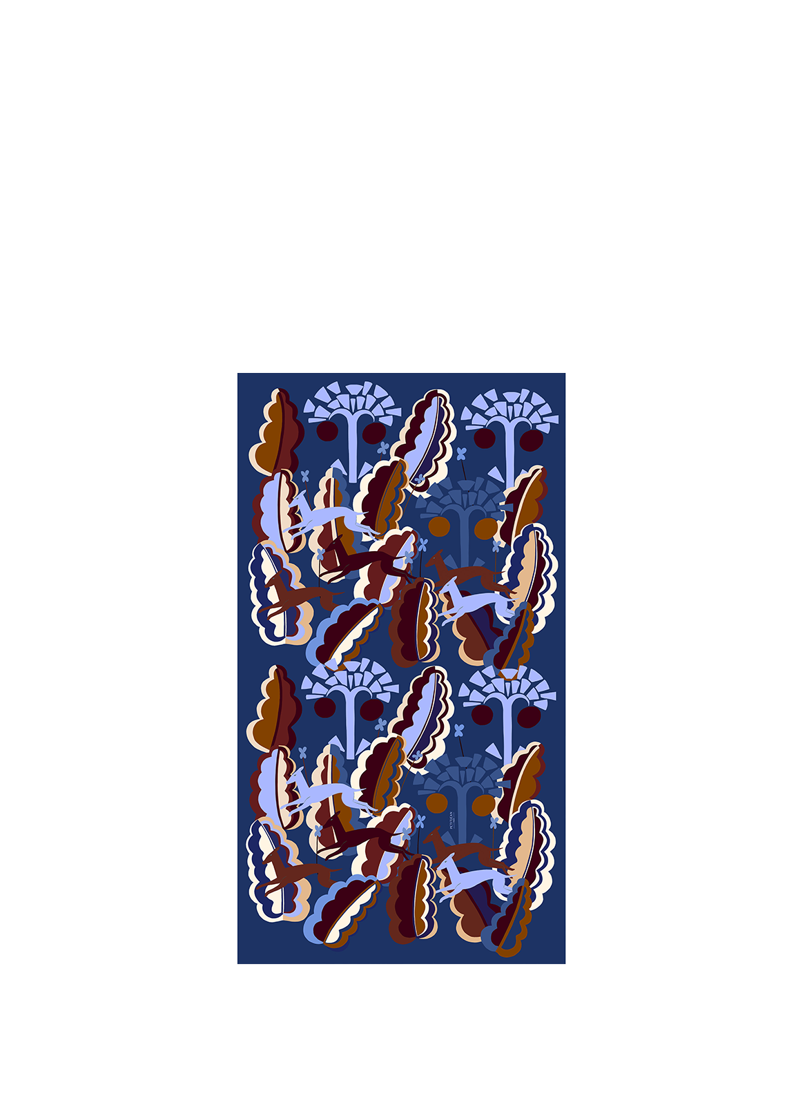 PETITJEAN PARIS Silk scarf Multicolour