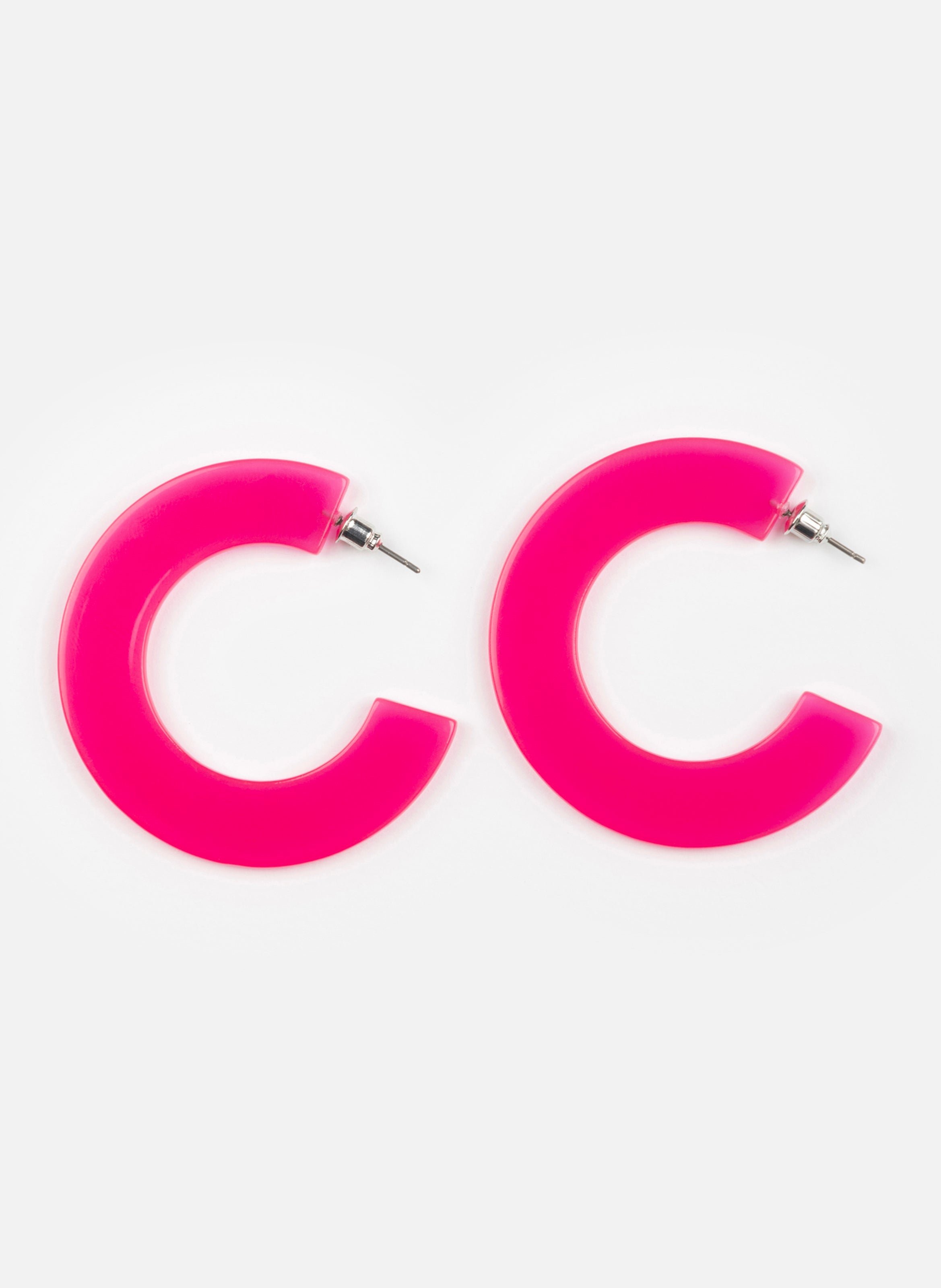 Boucles d'oreilles ginza en acétate de cellulose RoseKURAGE GINZA