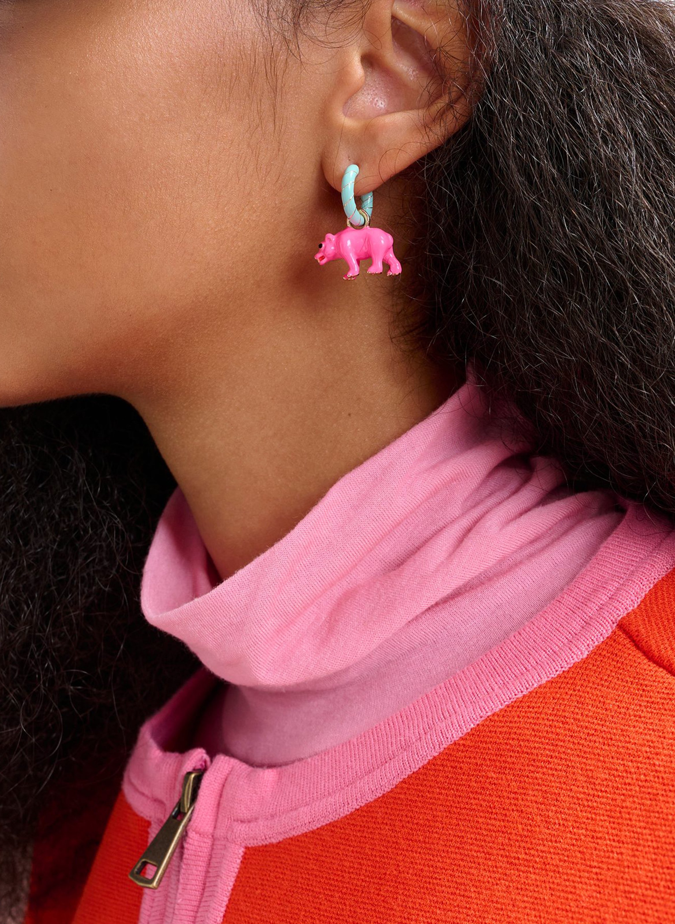 Boucles d'oreilles fantaisies jear ESSENTIEL ANTWERP Bleu