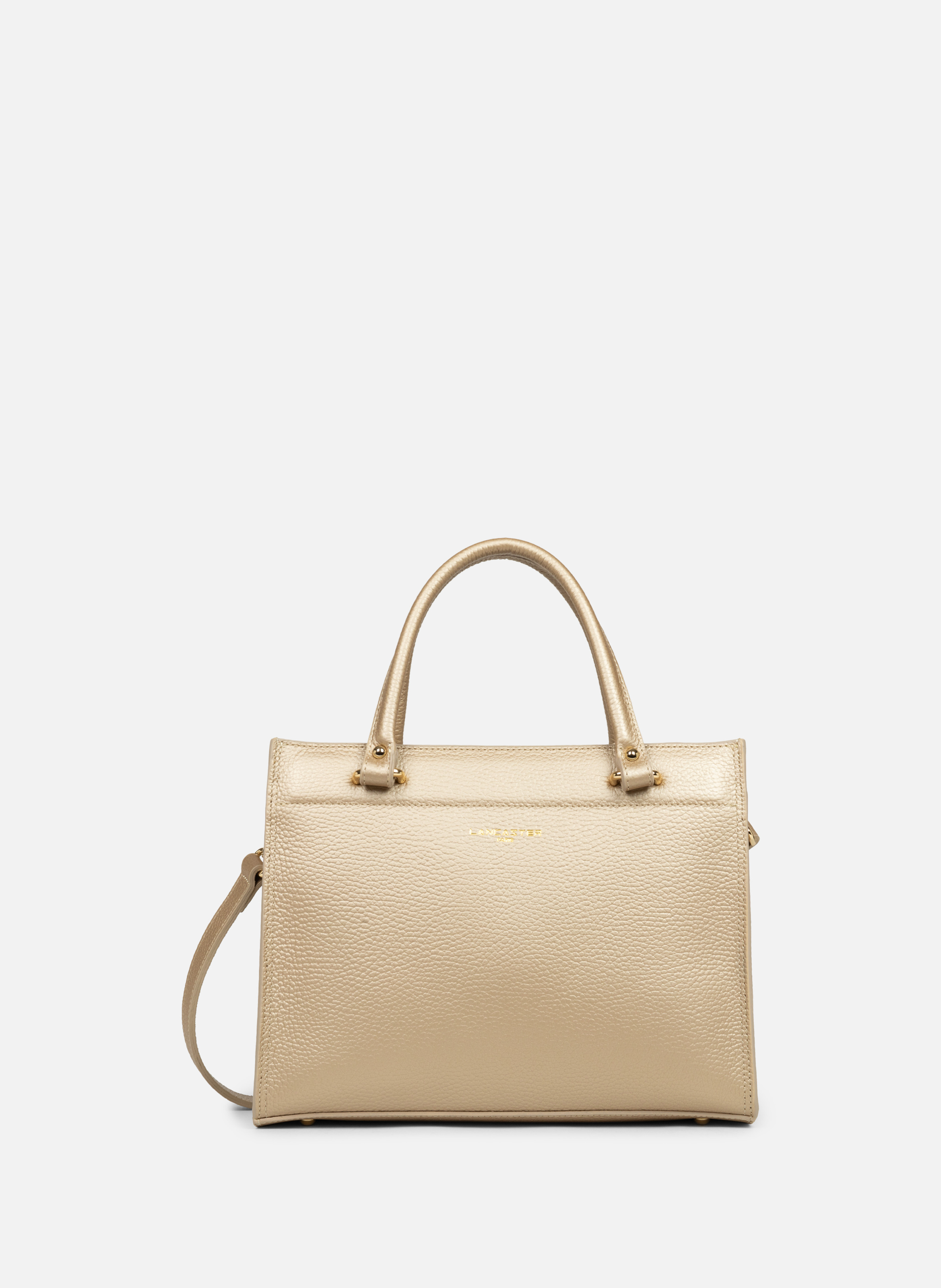 LANCASTER Sac à main - foulonné double daily Doré