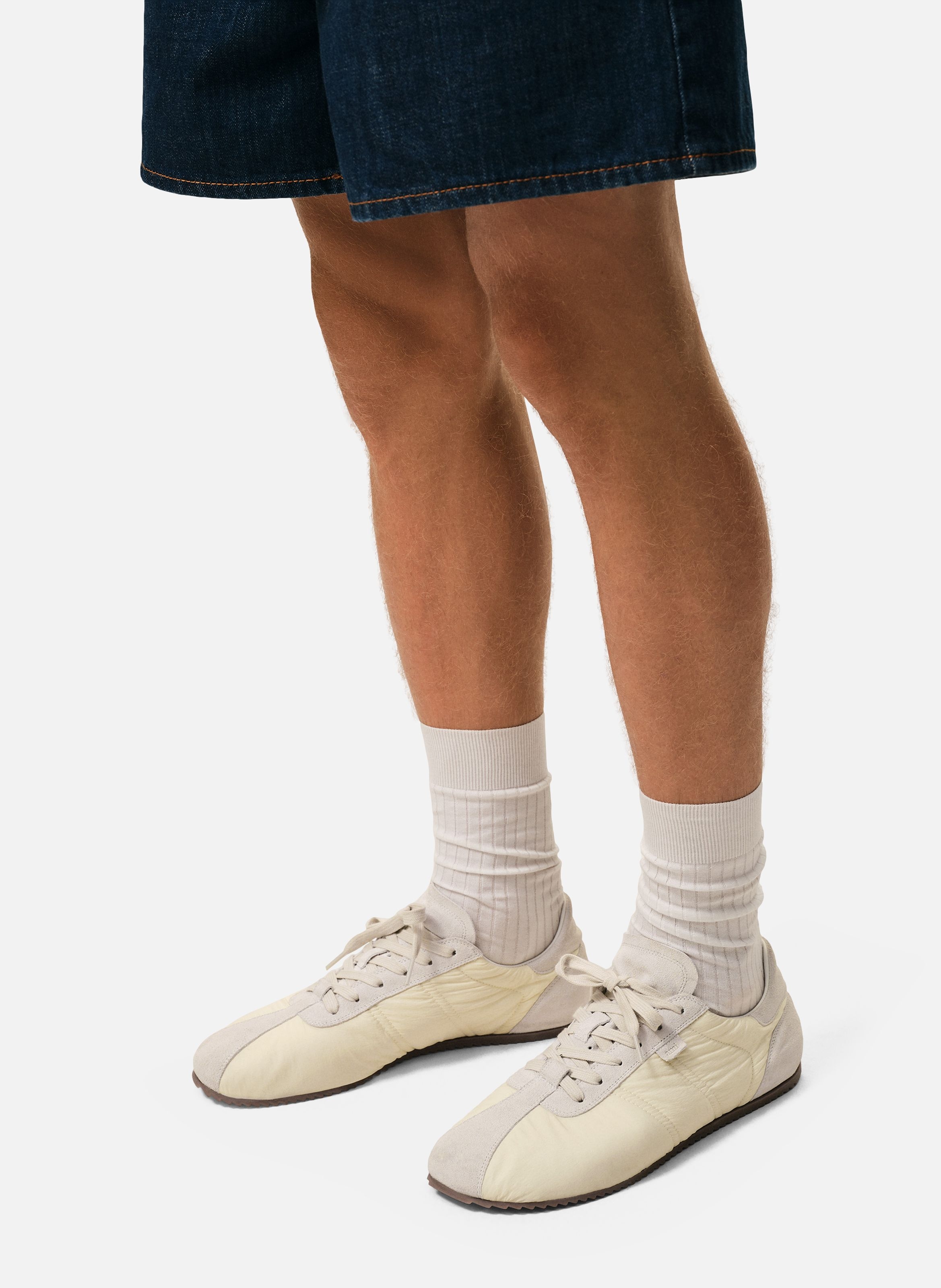 Sneakers soft unisexes en nylon AMI PARIS Blanc