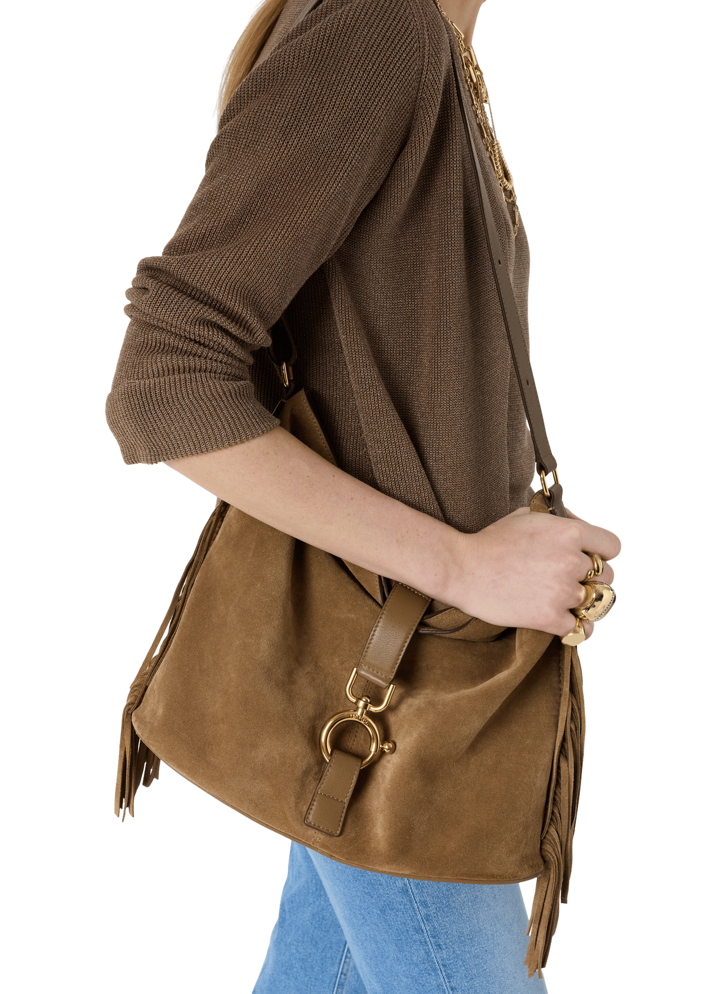 Gilet en maille irisée - lorina GERARD DAREL Marron