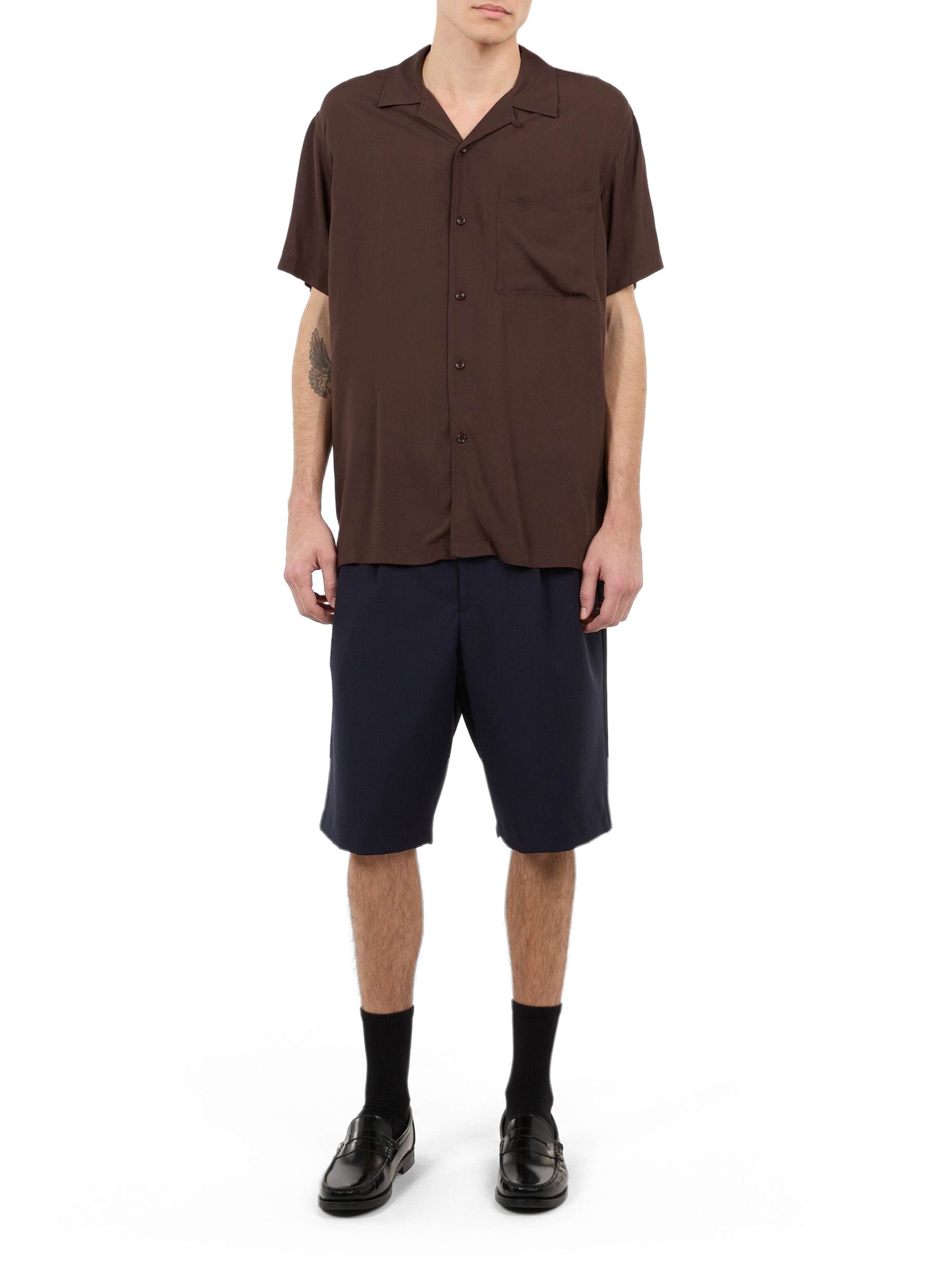 Huban cotton shirt SAISON 1865 Brown