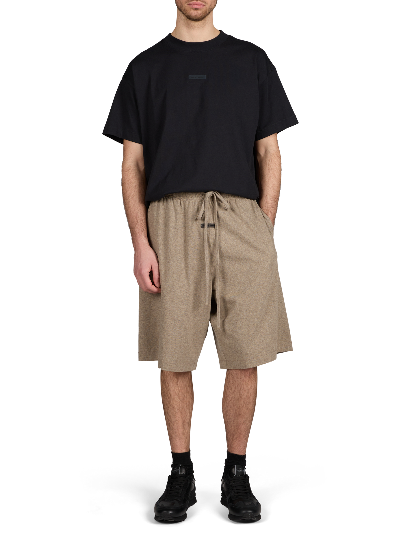 Cotton Shorts FEAR OF GOD ESSENTIALS Grey