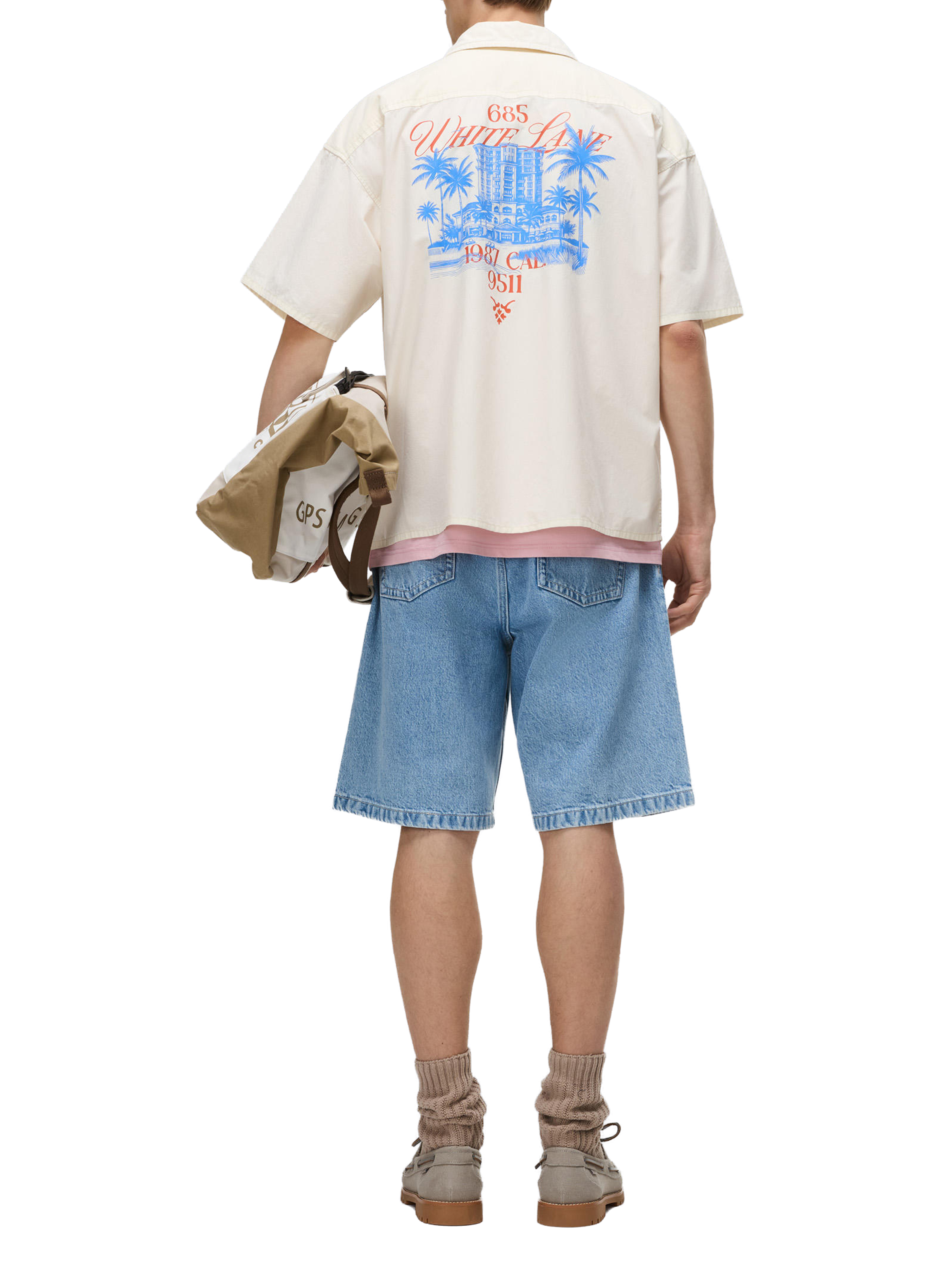 Chemise Oxide imprimée en coton NAPAPIJRI Blanc