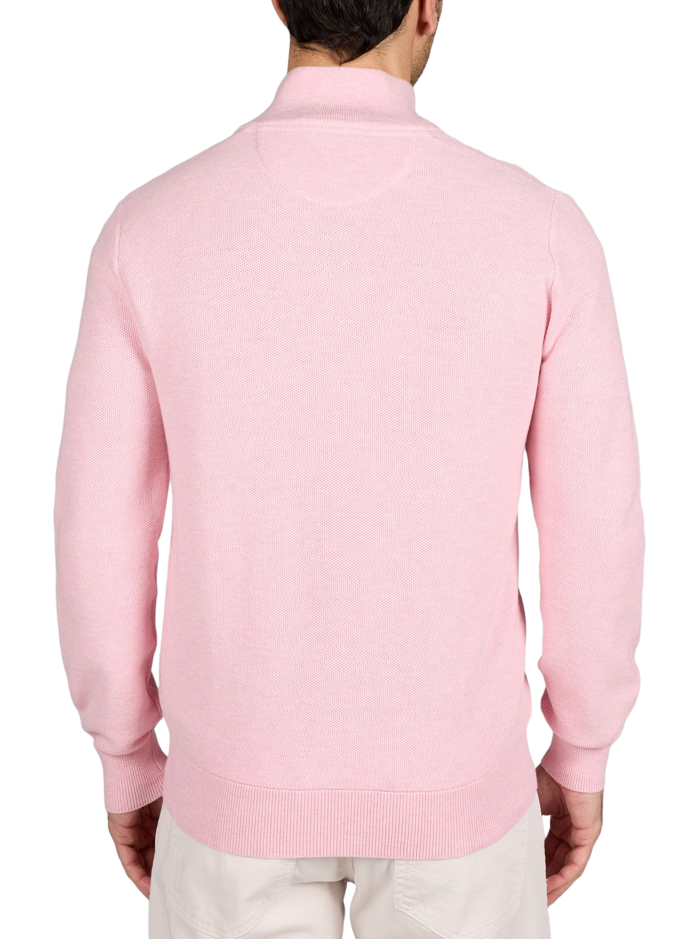 Straight high-neck cotton vest EDEN PARK Blue