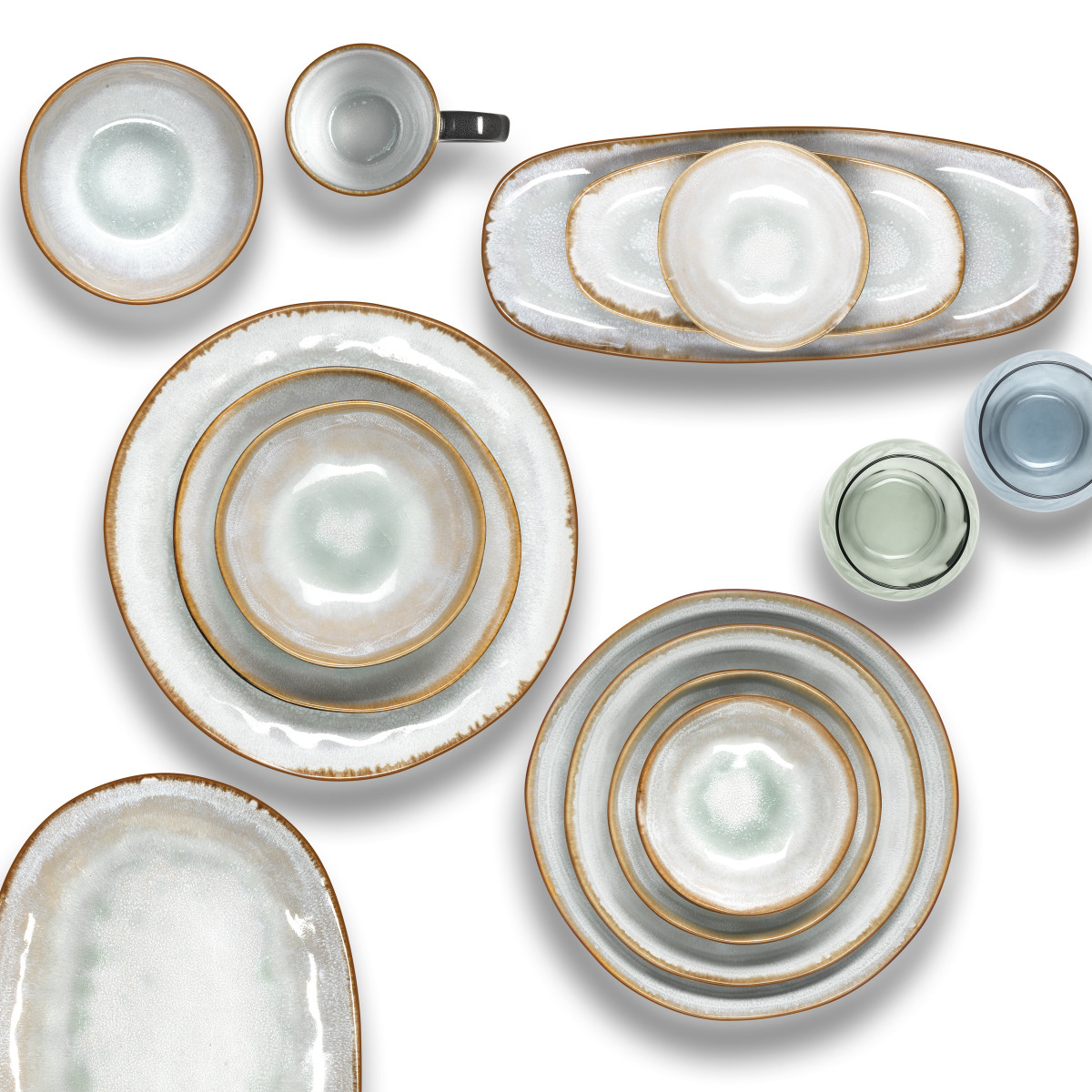 Shadow - assiette creuse 19.5 cm (lot de 6) MEDARD DE NOBLAT Bleu