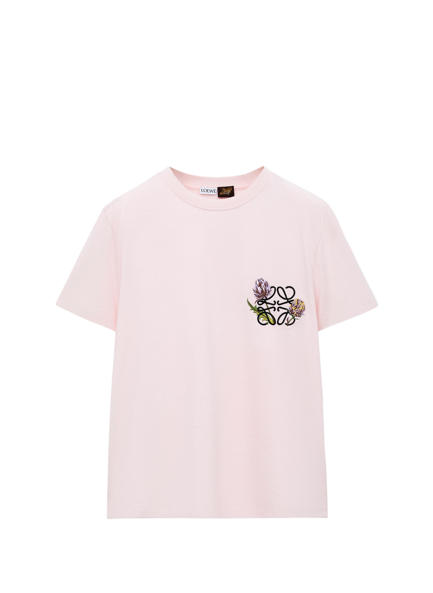 Classic embroidered cotton t-shirt LOEWE Pink