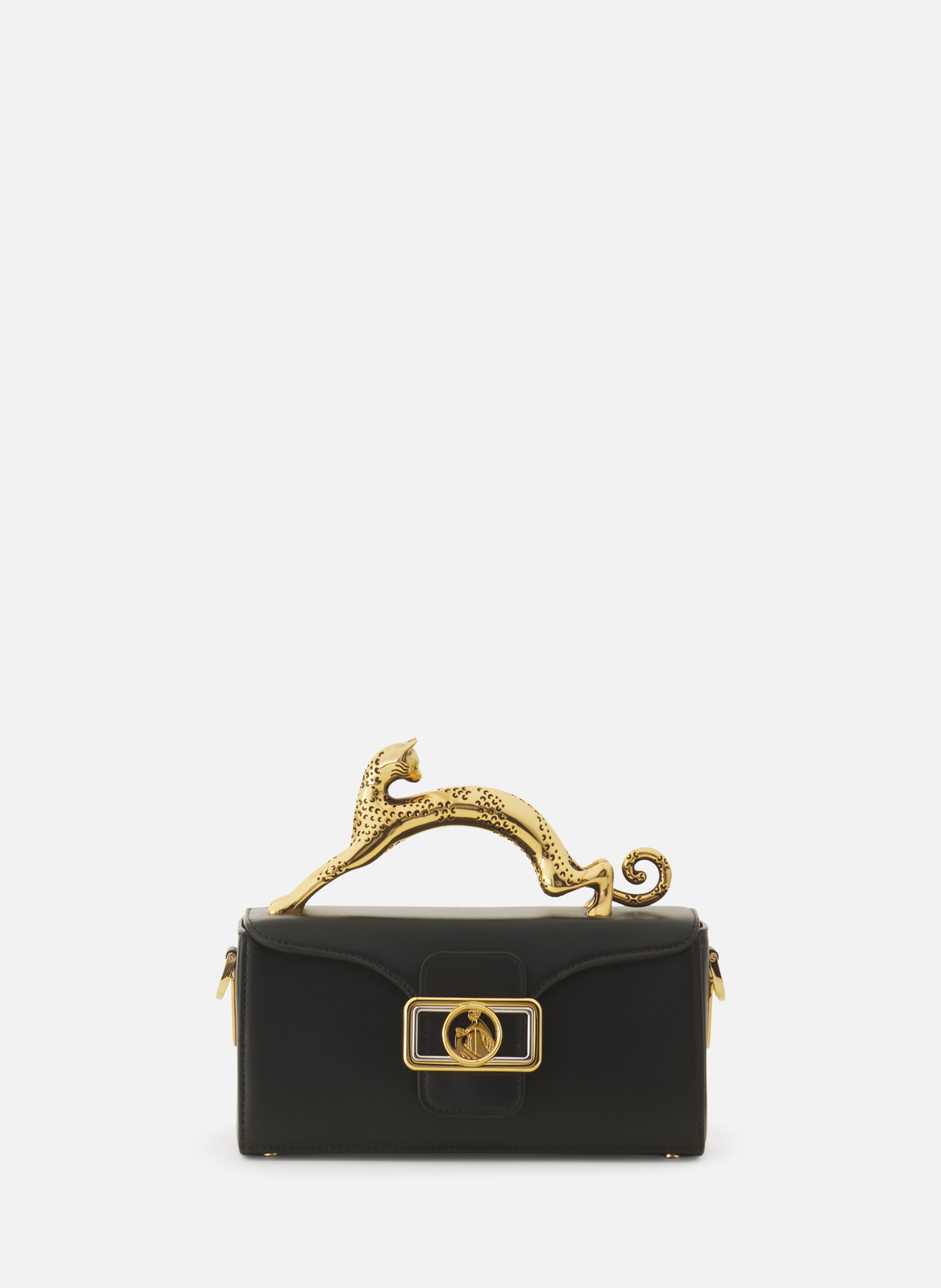 Sac pencil cat nano en cuir LANVIN Noir