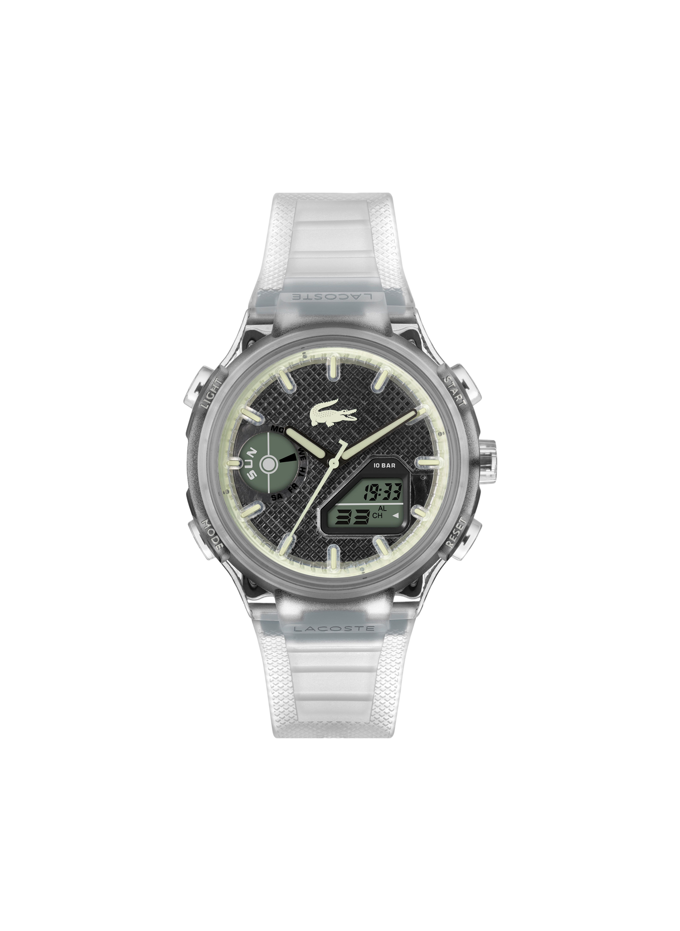 Montre quartz LC33 en silicone LACOSTE MONTRES Noir