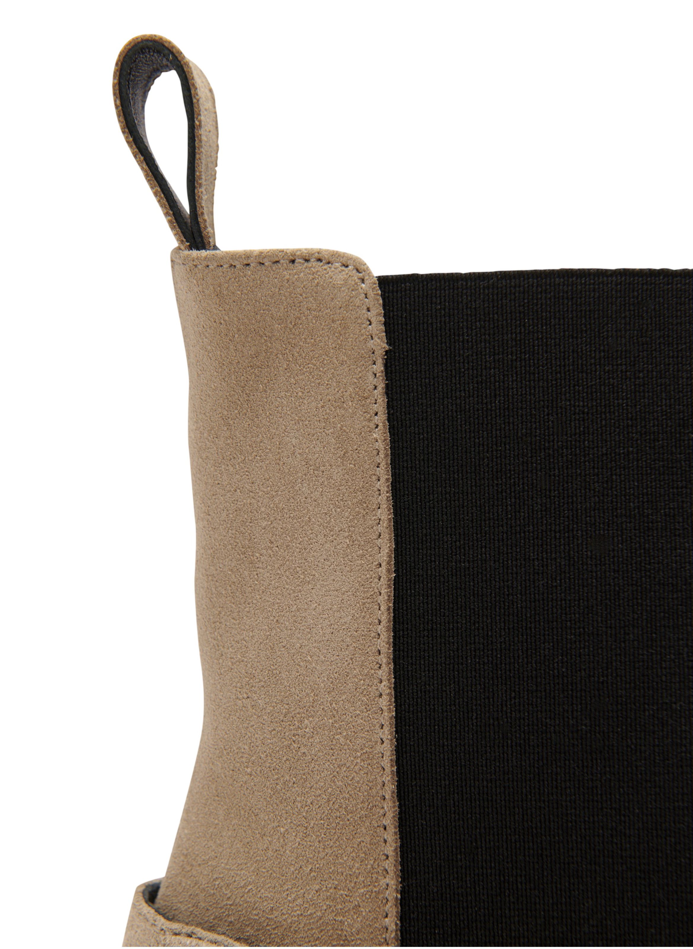 Boots chelsea anthem en cuir suédé BALMAIN Beige